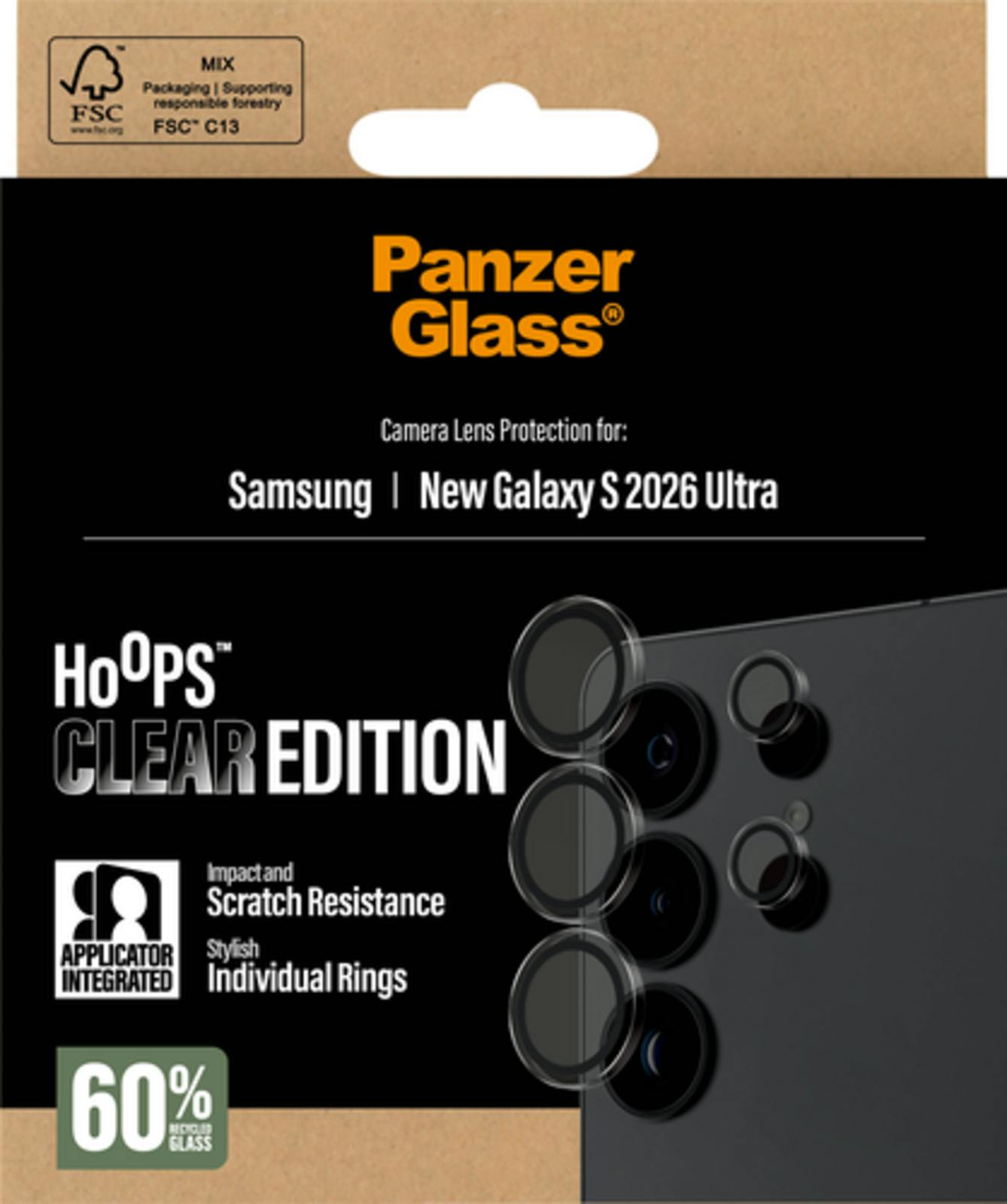 PanzerGlass Samsung Galaxy S26 Ultra Hoops Camera Lens Protector