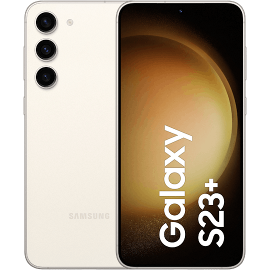 Samsung Galaxy S23 Plus 5G Cream - Voorkant & achterkant