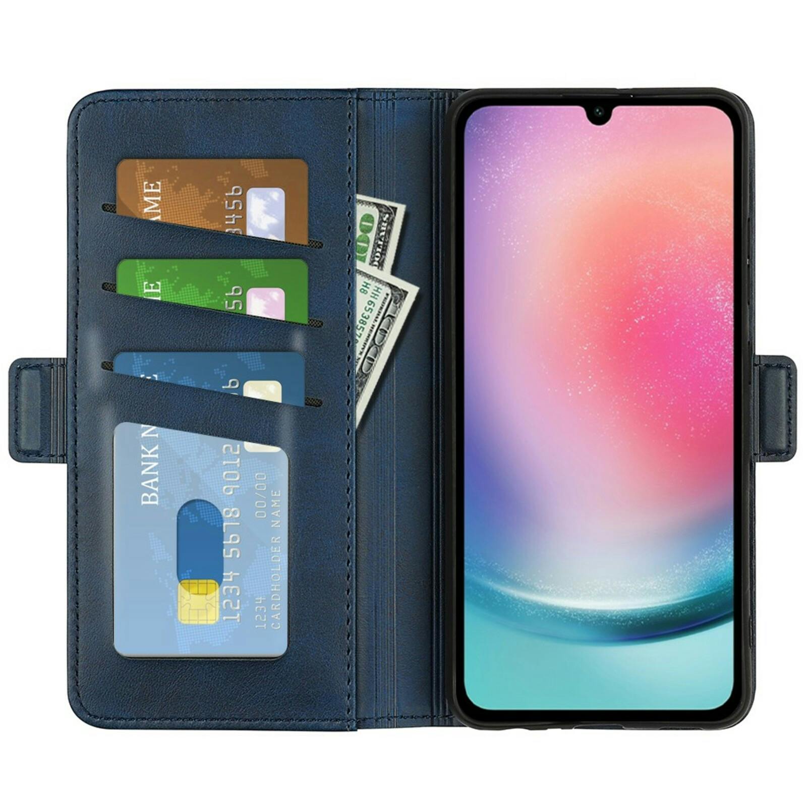 Comfycase Samsung Galaxy A16 Bookcase Hoesje Blauw