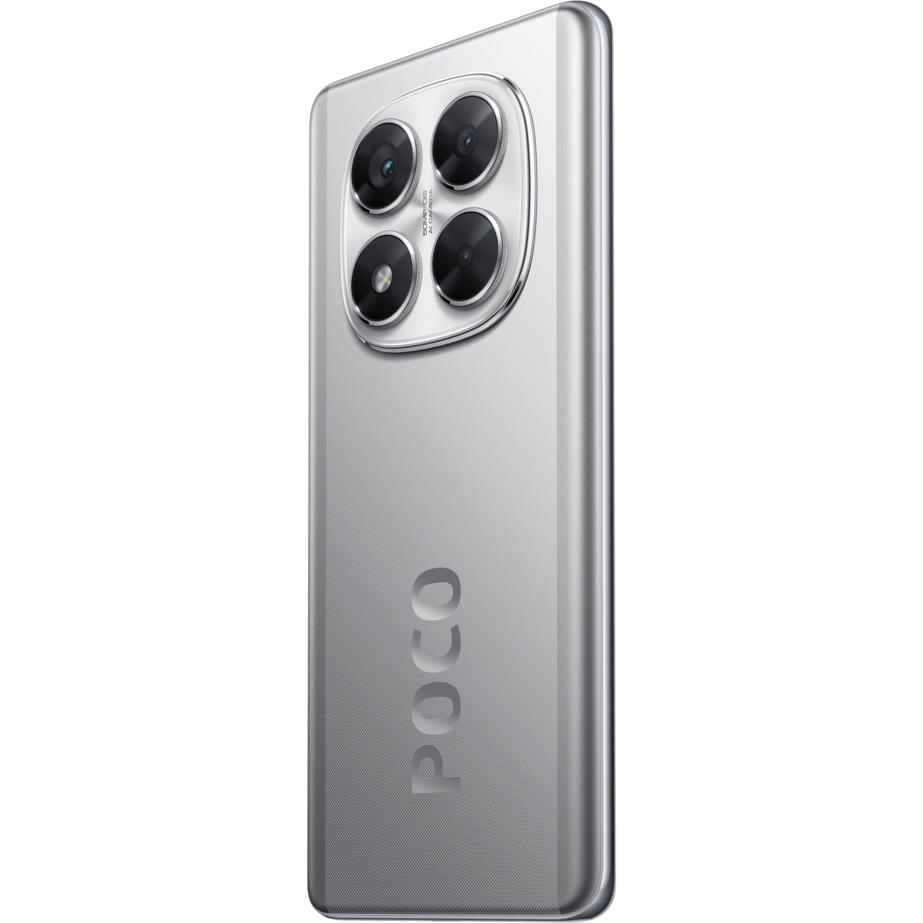 POCO X7 5G Silver - Aanzicht vanaf rechts