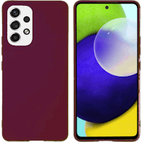 Kees Galaxy A53 Telefoonhoesje Bordeaux - Voorkant