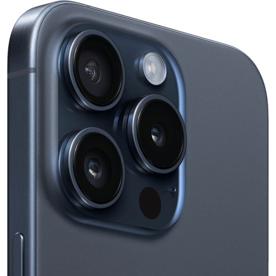 Apple iPhone 15 Pro Blue Titanium - Achterkant