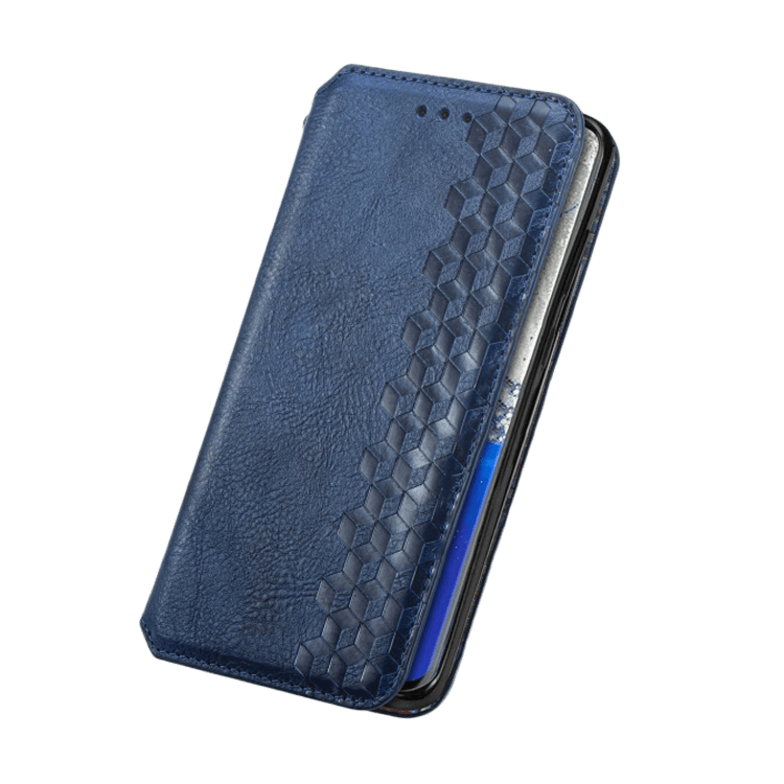 CaseBody Samsung Galaxy S20 Ultra Cubic Telefoonhoesje met Magneetsluiting Blauw