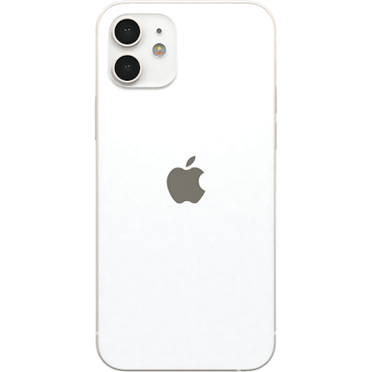 Apple iPhone 12 Mini (Refurbished) White - Achterkant