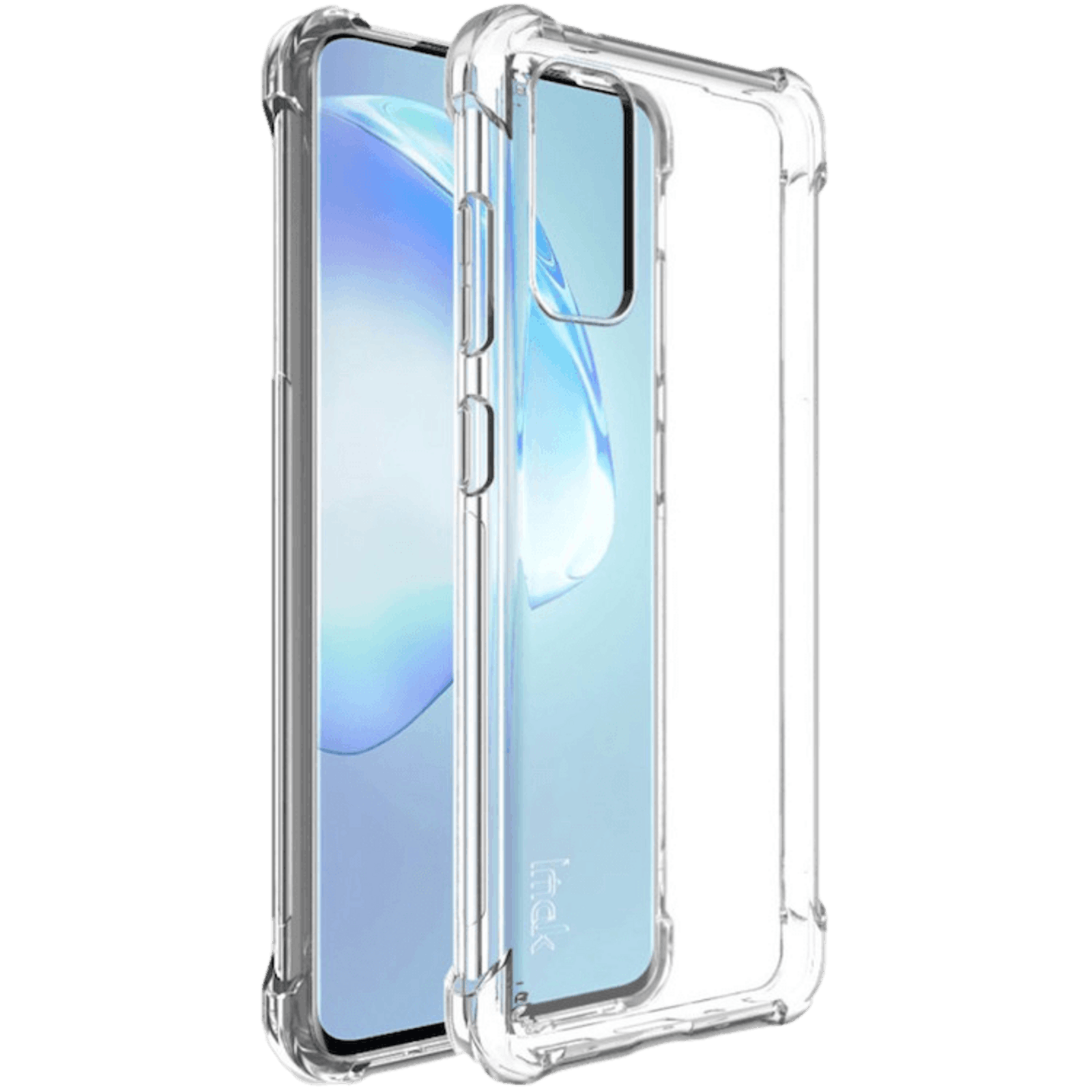 Imak Samsung Galaxy S20 Shockproof Airbag Hoesje met Screenprotector Transparant