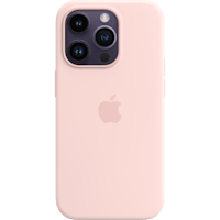 Apple iPhone 14 Pro MagSafe Siliconen Hoesje Roze - Voorkant