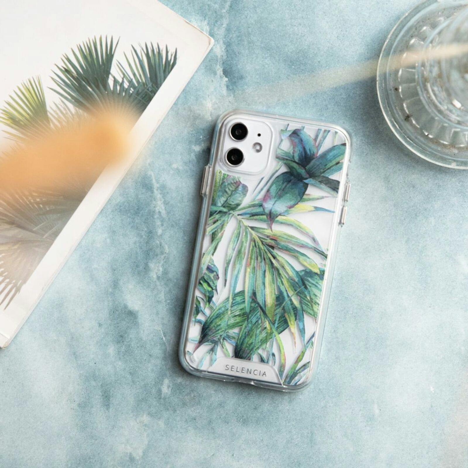 Selencia iPhone 13 Pro Max Trendy Hoesje Jungle Bladeren