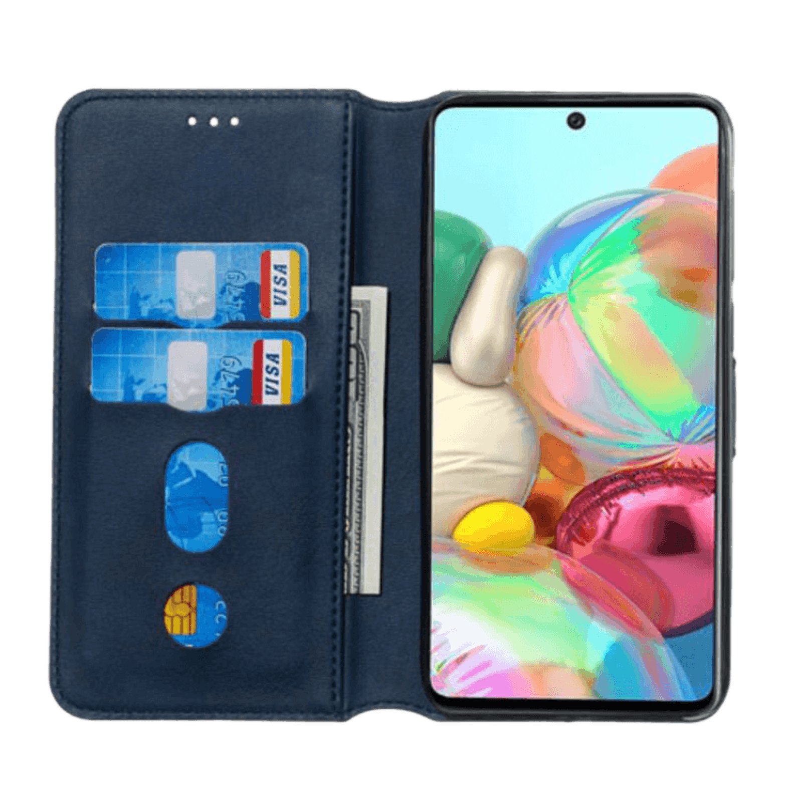 Mocaa Samsung Galaxy S20 Slim-Fit Boek Hoesje Blauw