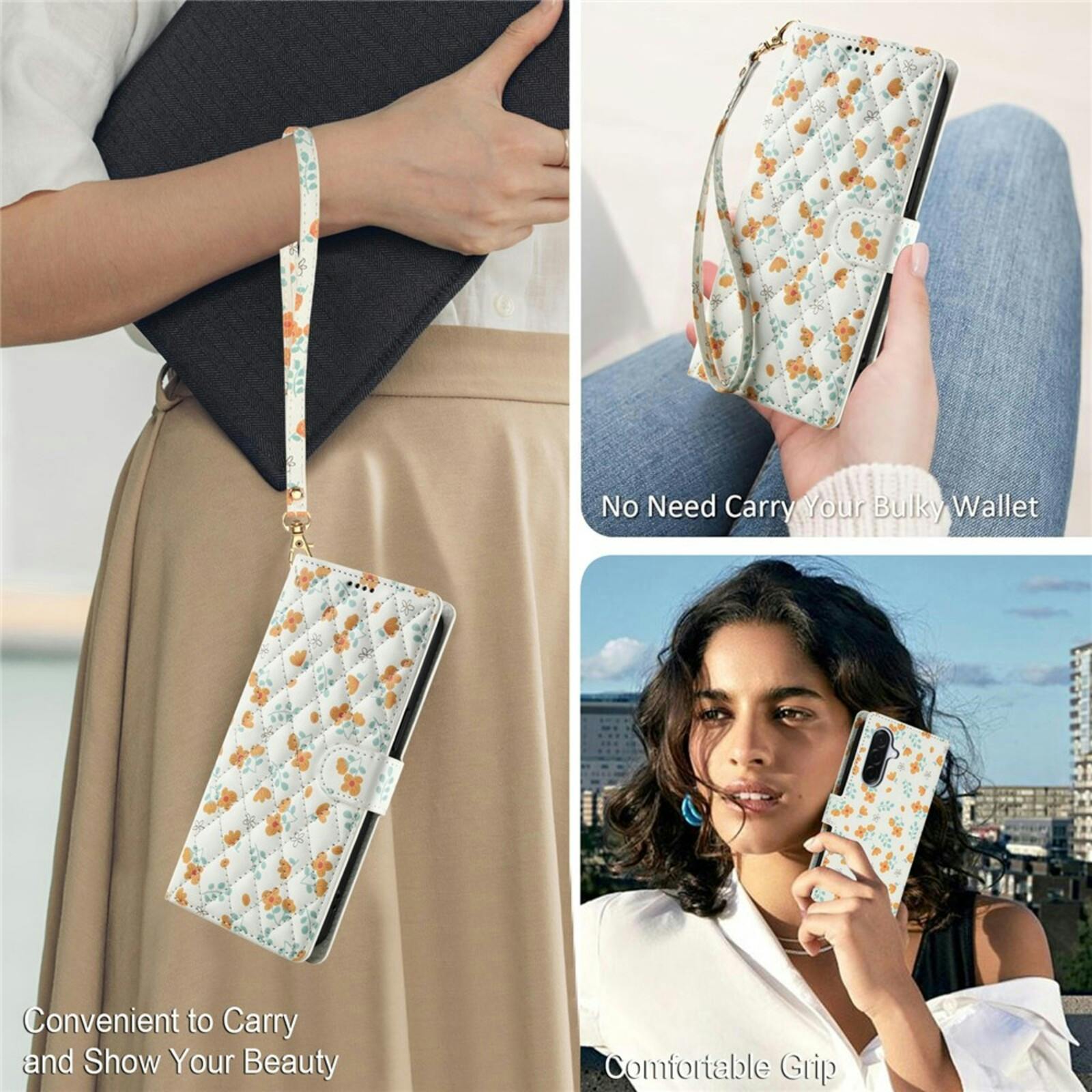 Comfycase Samsung Galaxy A37 Wallet Bloemen