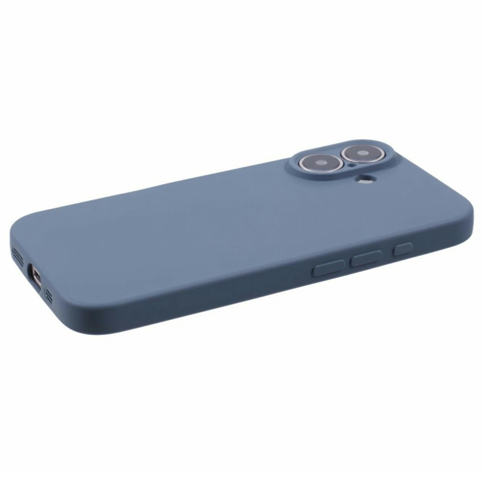 Mocaa Apple iPhone 16 Plus Lens Protection Hoesje Blauw