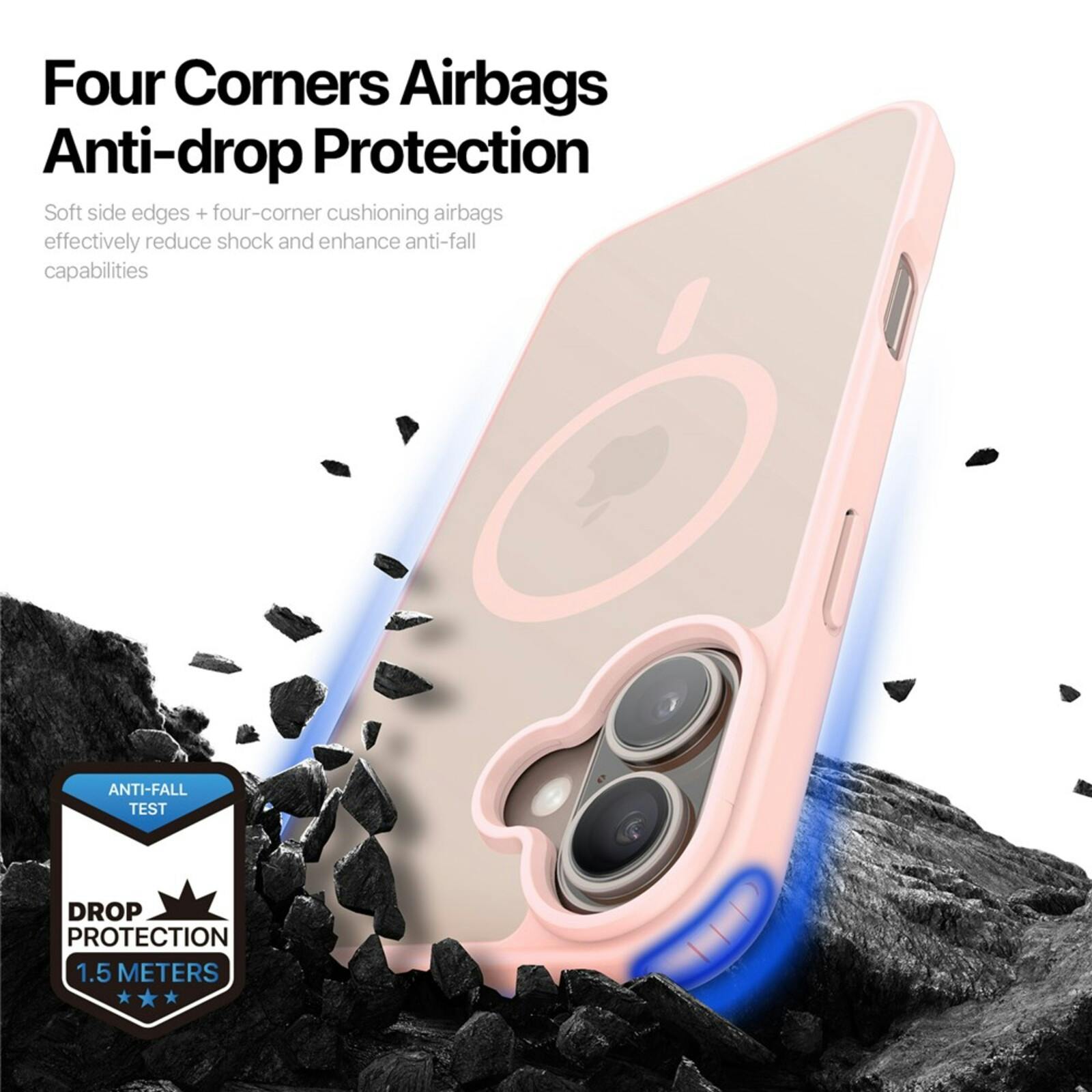 DUX DUCIS Apple iPhone 17 Mat MagSafe Hoesje Roze