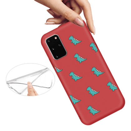 Mocaa Samsung Galaxy S20 Designz Dino Case Rood
