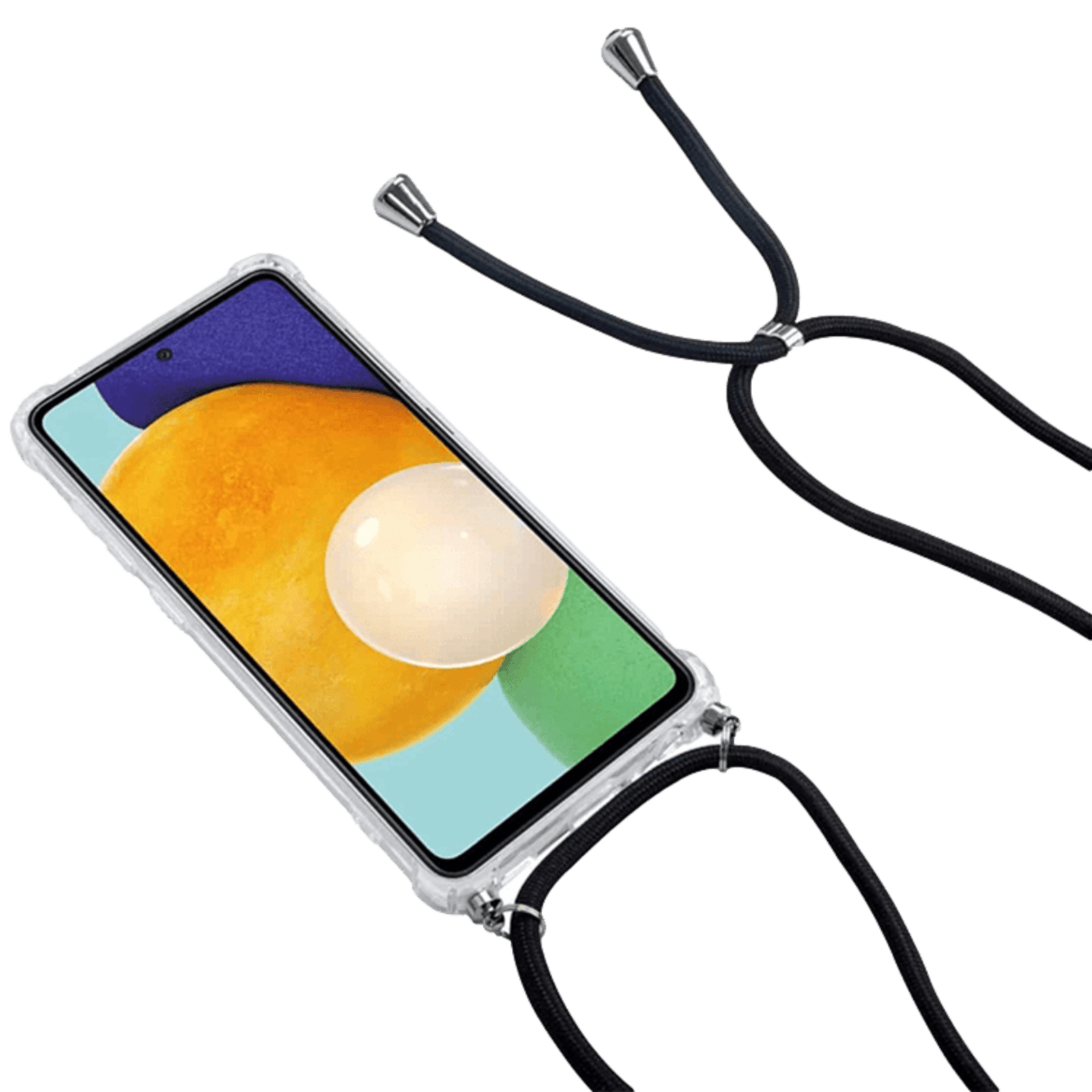 Comfycase Samsung Galaxy A53 Telefoonhoesje met Koord Transparant