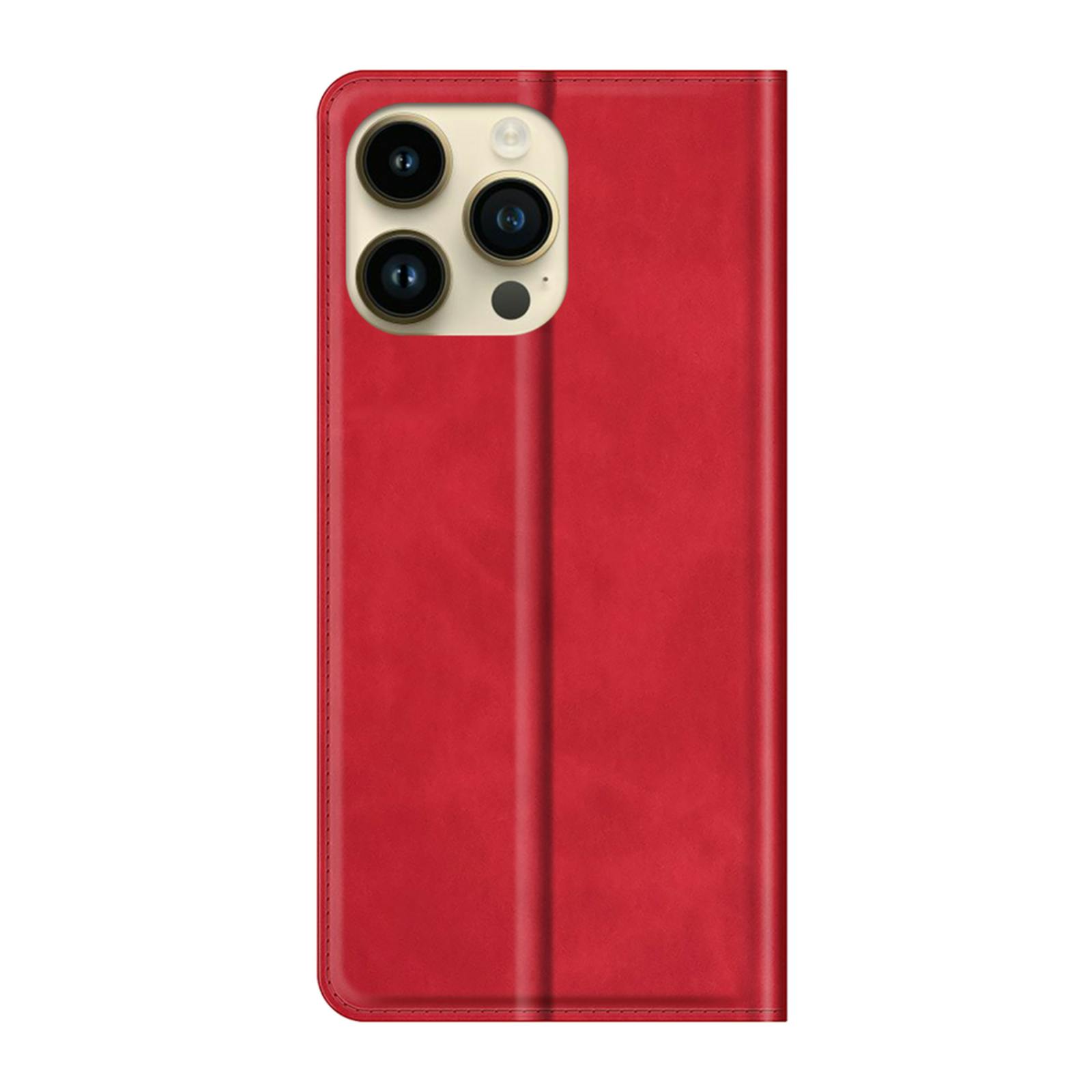Just in Case iPhone 15 Pro Max Magnetisch Portemonnee Hoesje Rood
