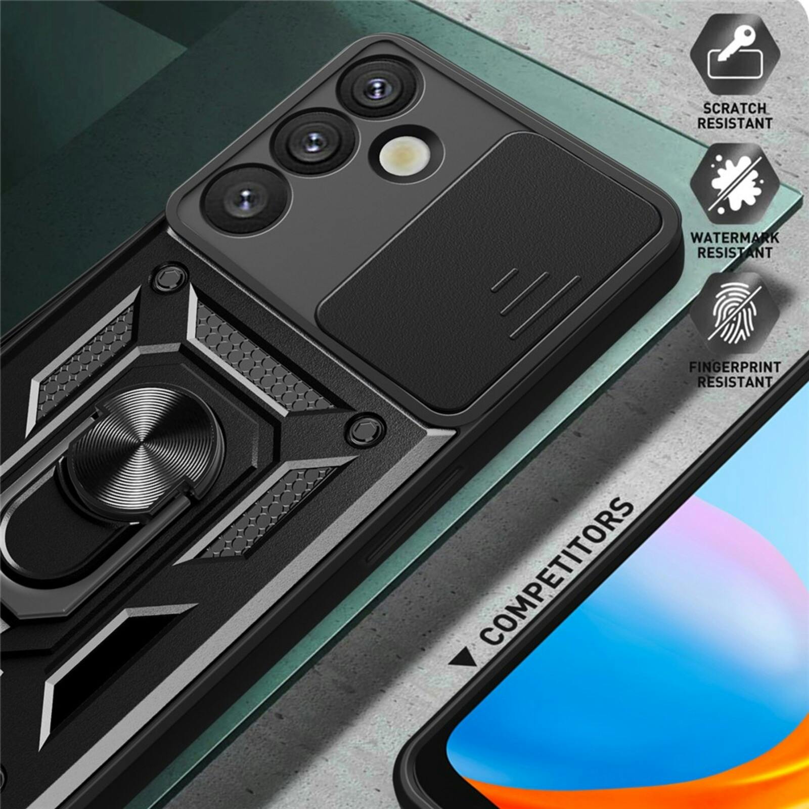 CaseBody Samsung Galaxy S25 Shield Hoesje Zwart