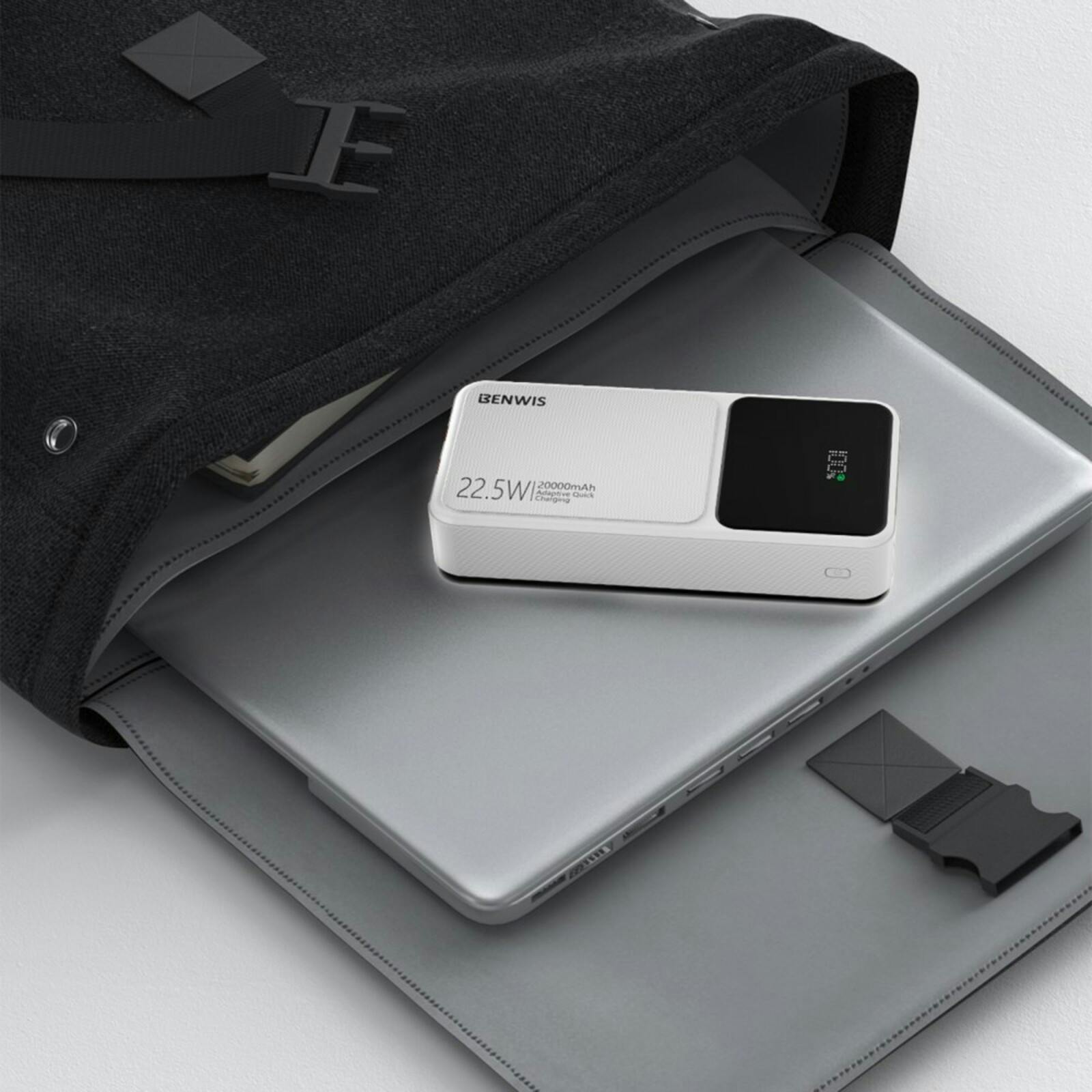 Benwis 20.000mAh Premium Powerbank Wit 20.000 mAh