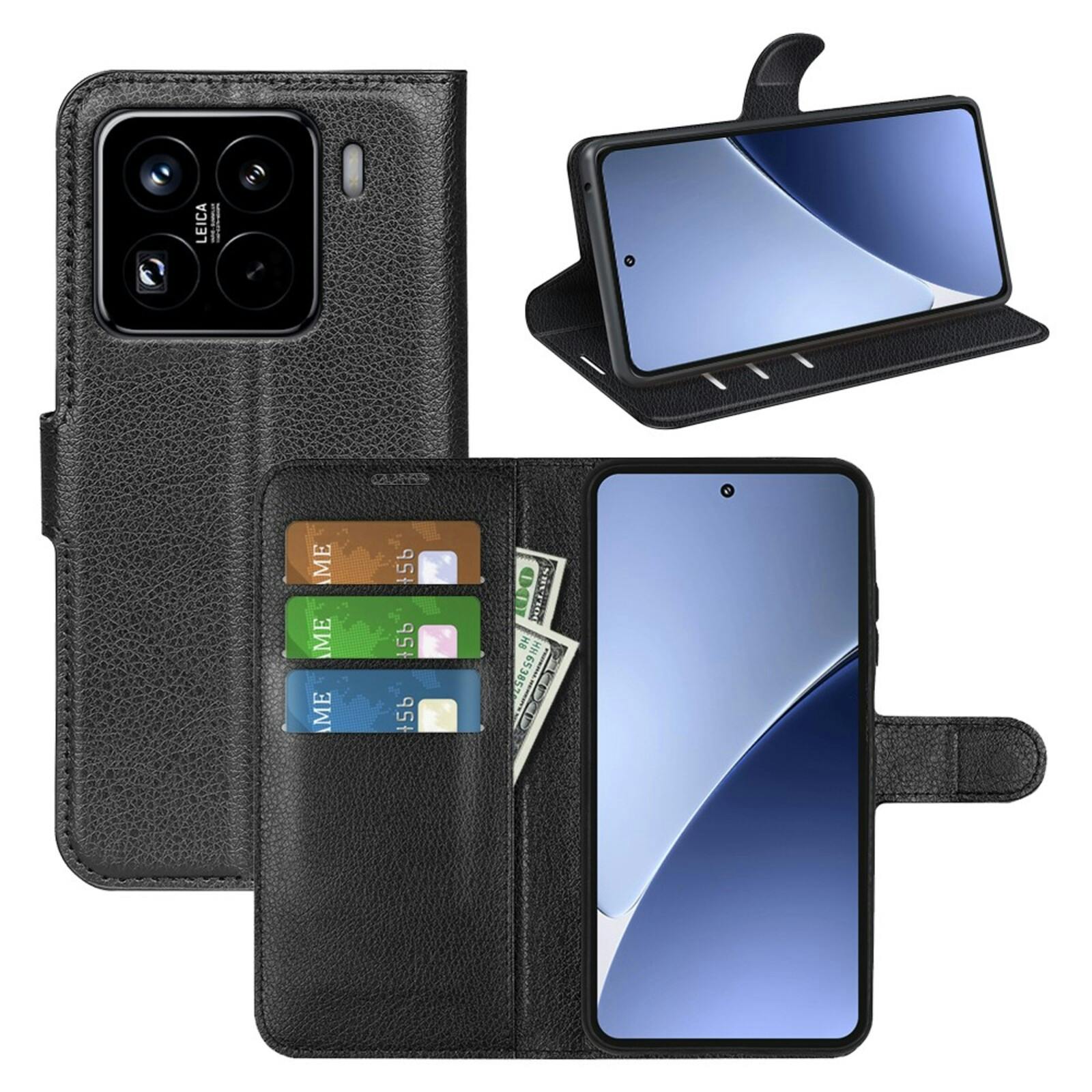 Mocaa Xiaomi 15 Pro Slim-Fit Book Case Zwart