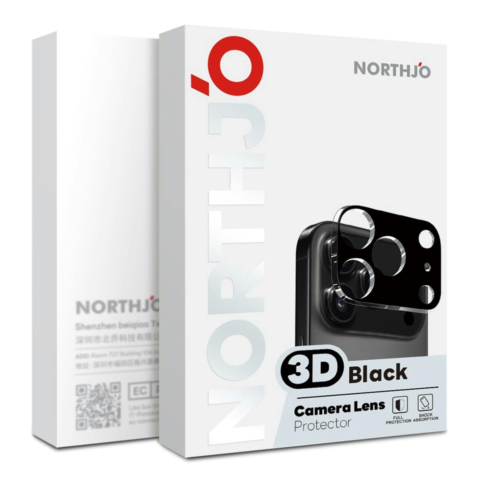 Northjo Samsung Galaxy S26 FE Camera Protector Zwart