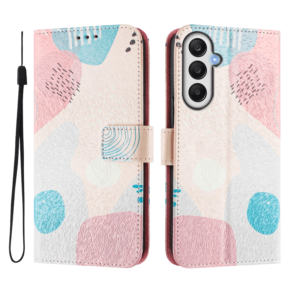 Mocaa Samsung Galaxy A26 Vrolijk Bookcase Hoesje Meerkleurig