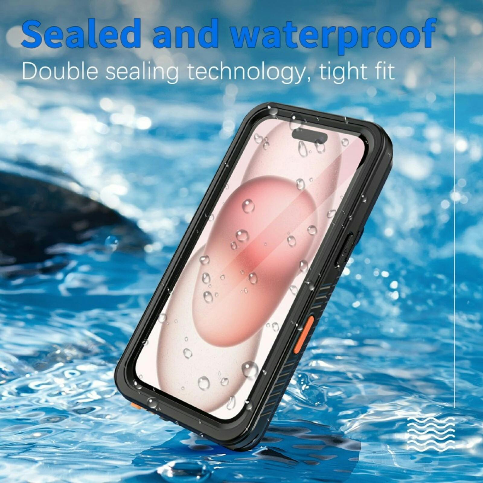REDPEPPER iPhone 16 FS Series Waterproof Hoesje Zwart