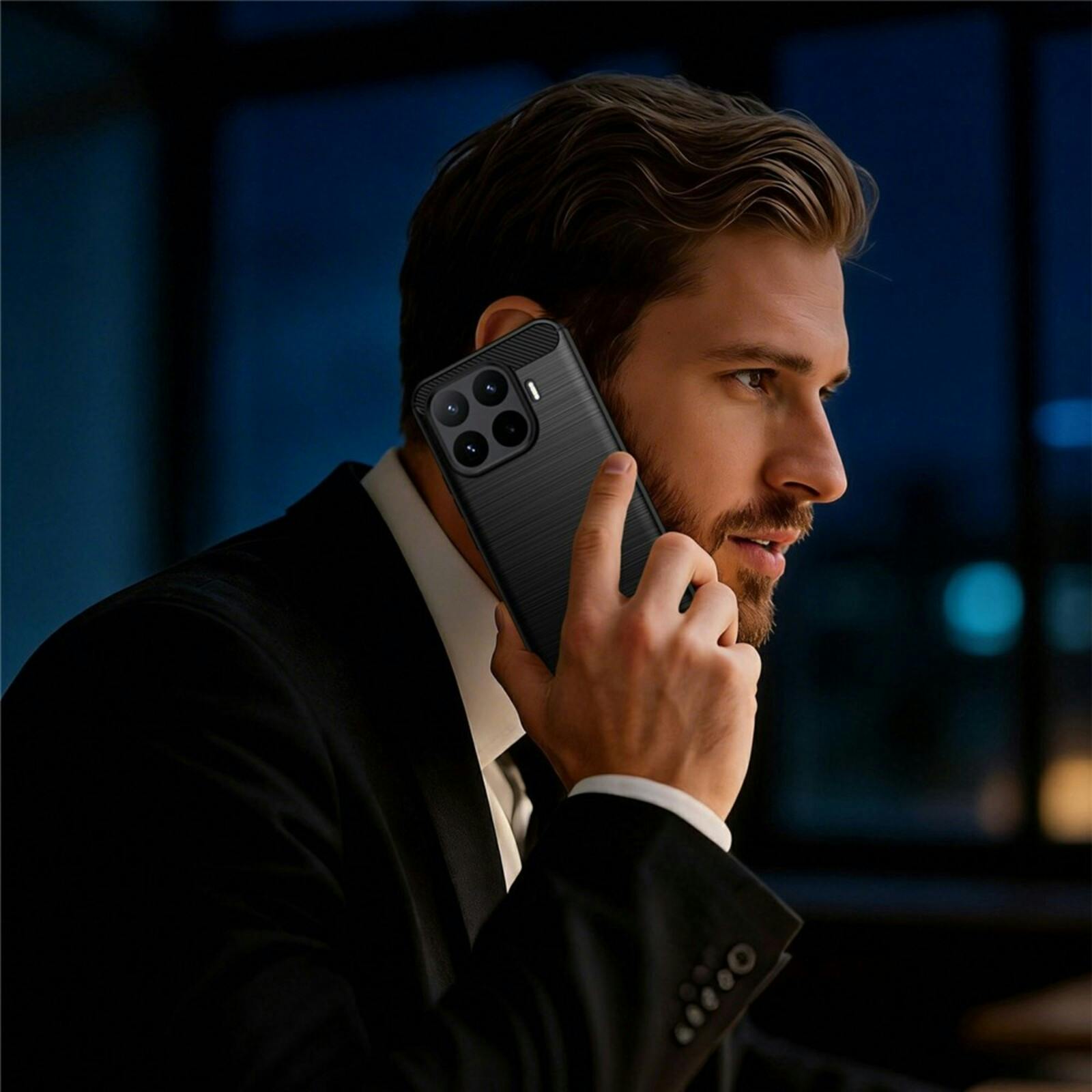 Mocaa Xiaomi 17T Pro Brushed Beschermhoesje Zwart