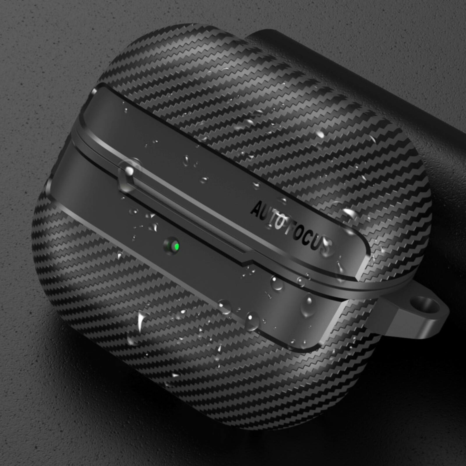 CaseBody Samsung Galaxy Buds3 (Pro) Carbon Shockproof Hoesje Zwart