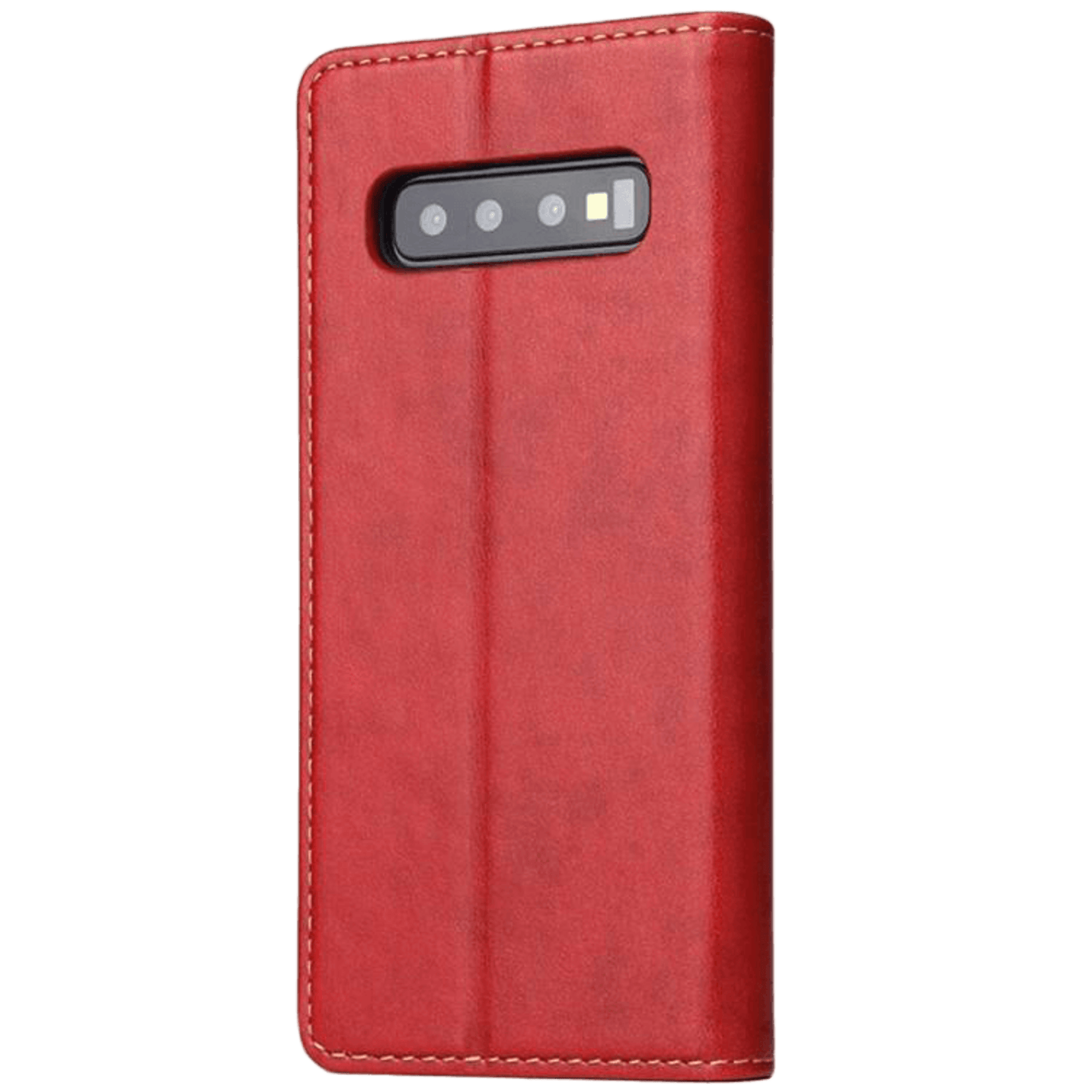 Fierre Shann Samsung Galaxy S10 Plus Slim Wallet Hoesje Rood