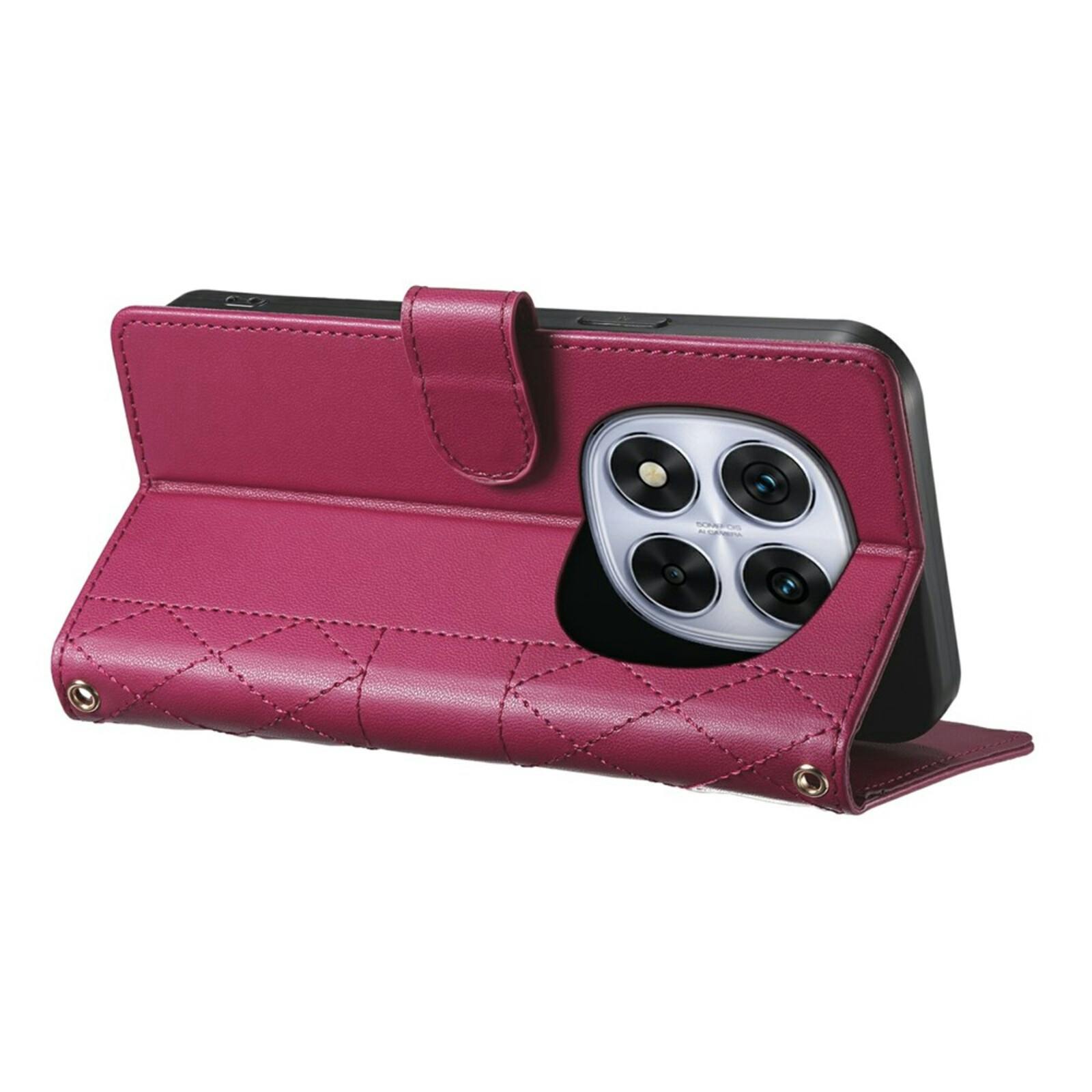 Comfycase Xiaomi Redmi Note 15 Pro Bookcase met Koord Rood