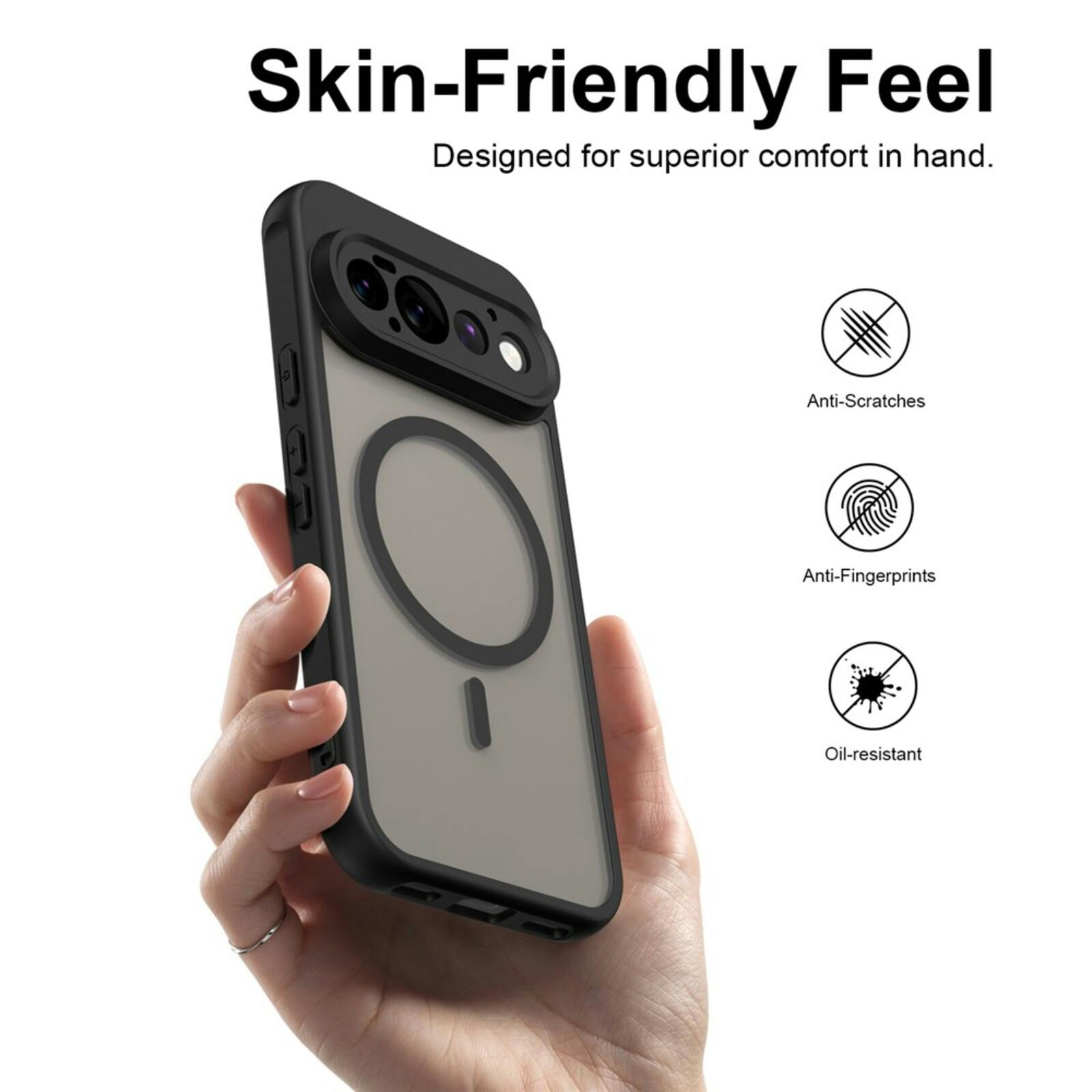 CaseBody Google Pixel 11 Pro MagSafe Mat Hoesje Zwart