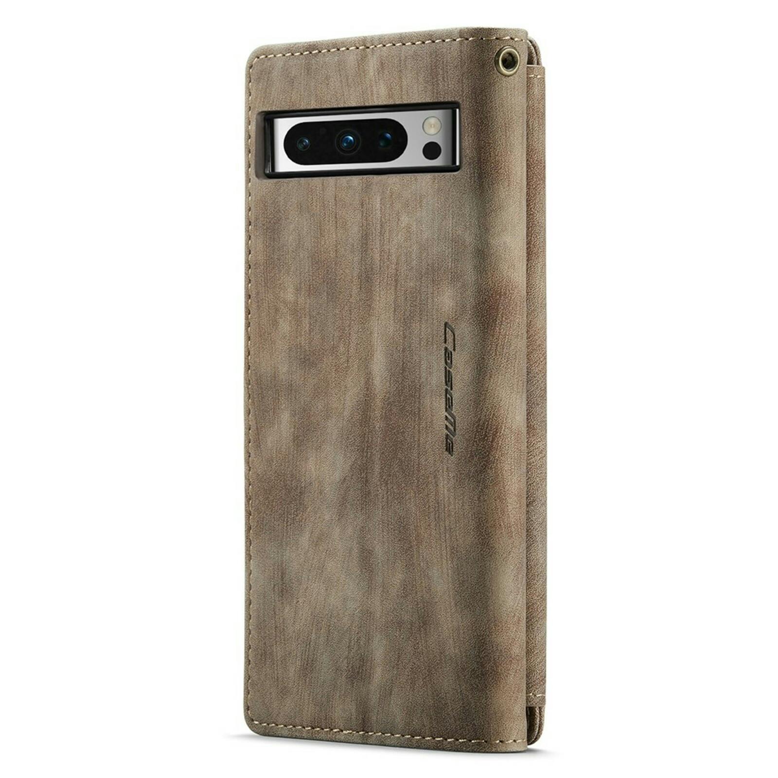 Caseme Google Pixel 8 Pro Zipper Wallet Bruin