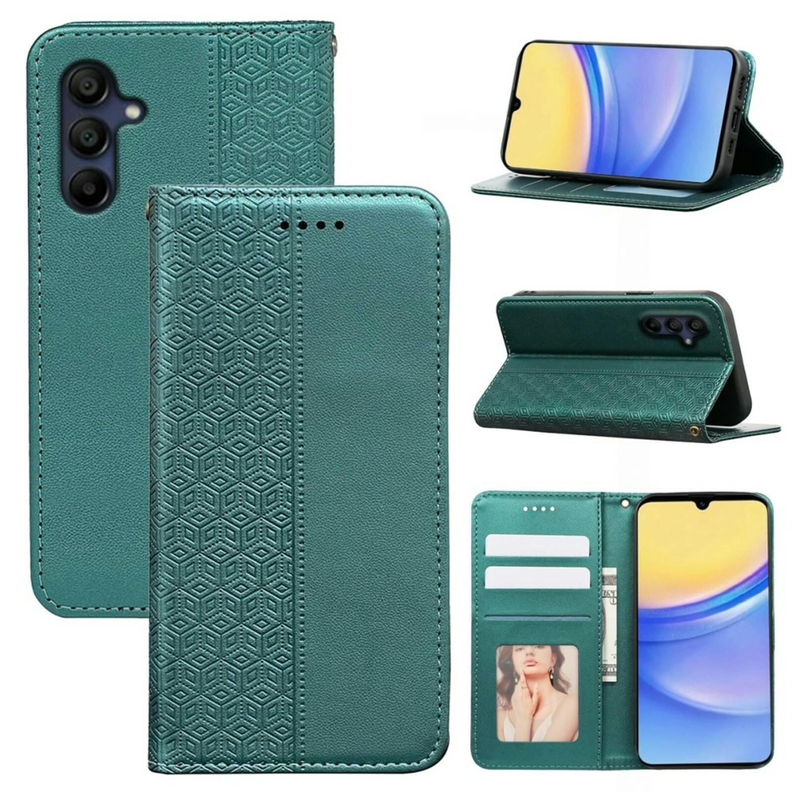 TwoTone Samsung Galaxy A16 Slim Magnetic Bookcase Groen