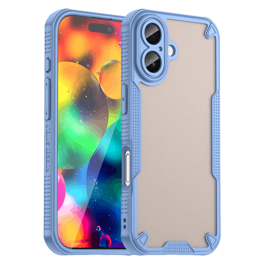 Mocaa Apple iPhone 17 Lichtgewicht Rugged Hoesje Blauw