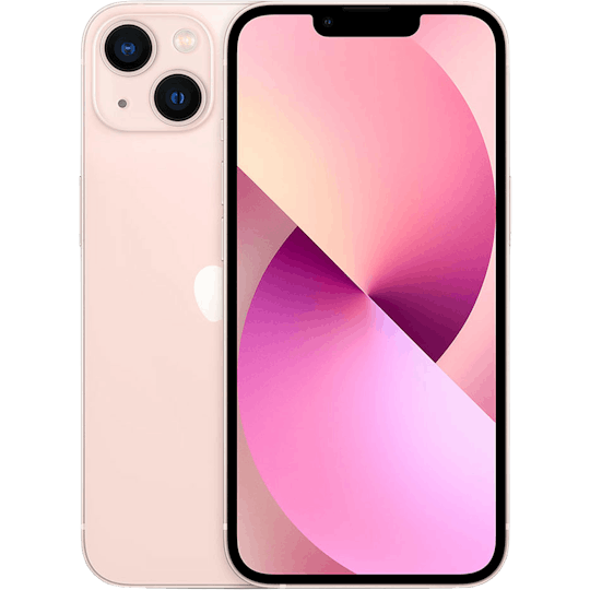 iPhone 13 mini roze voorkant achterkant