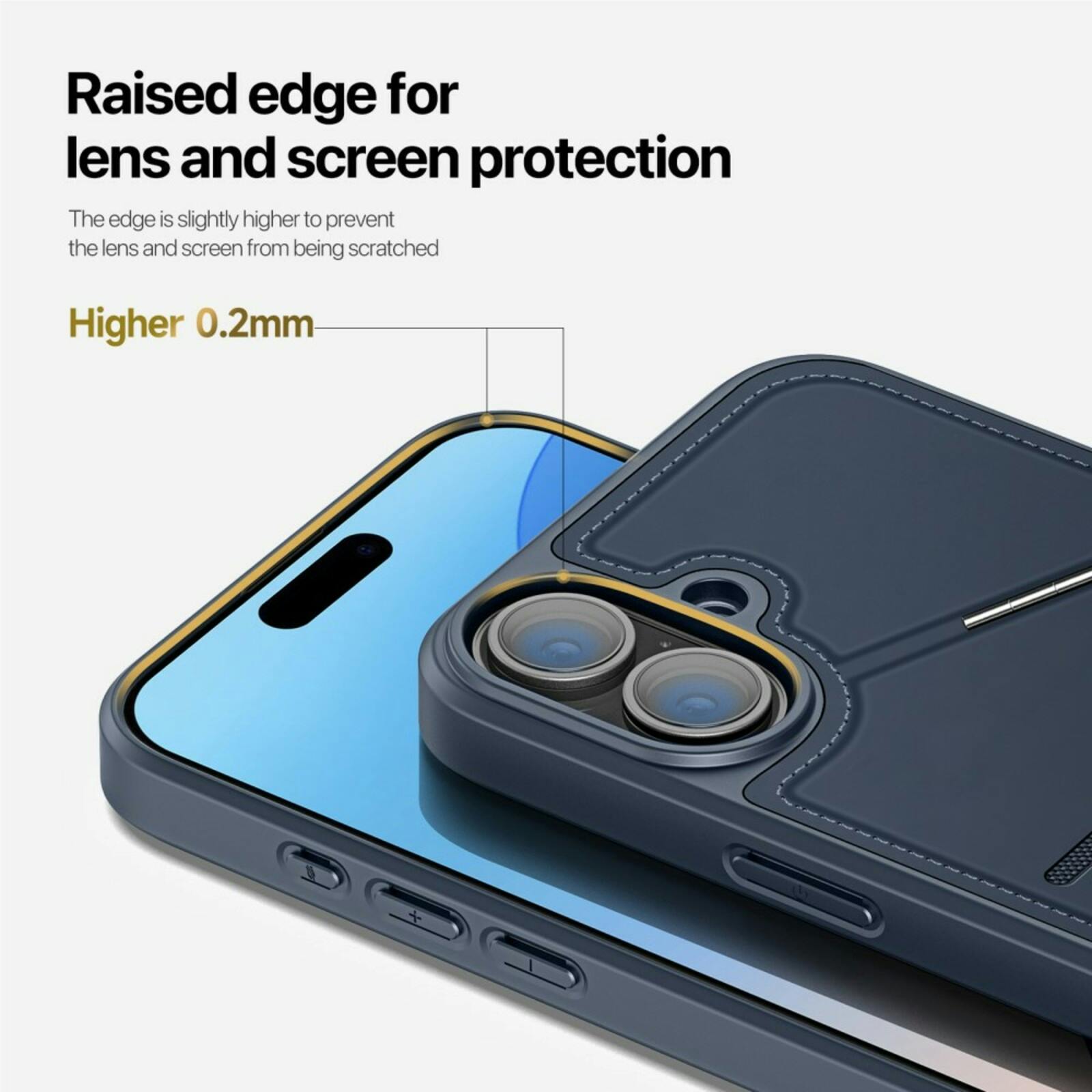 DUX DUCIS Apple iPhone 16 Rafi Series Premium Beschermcase Blauw