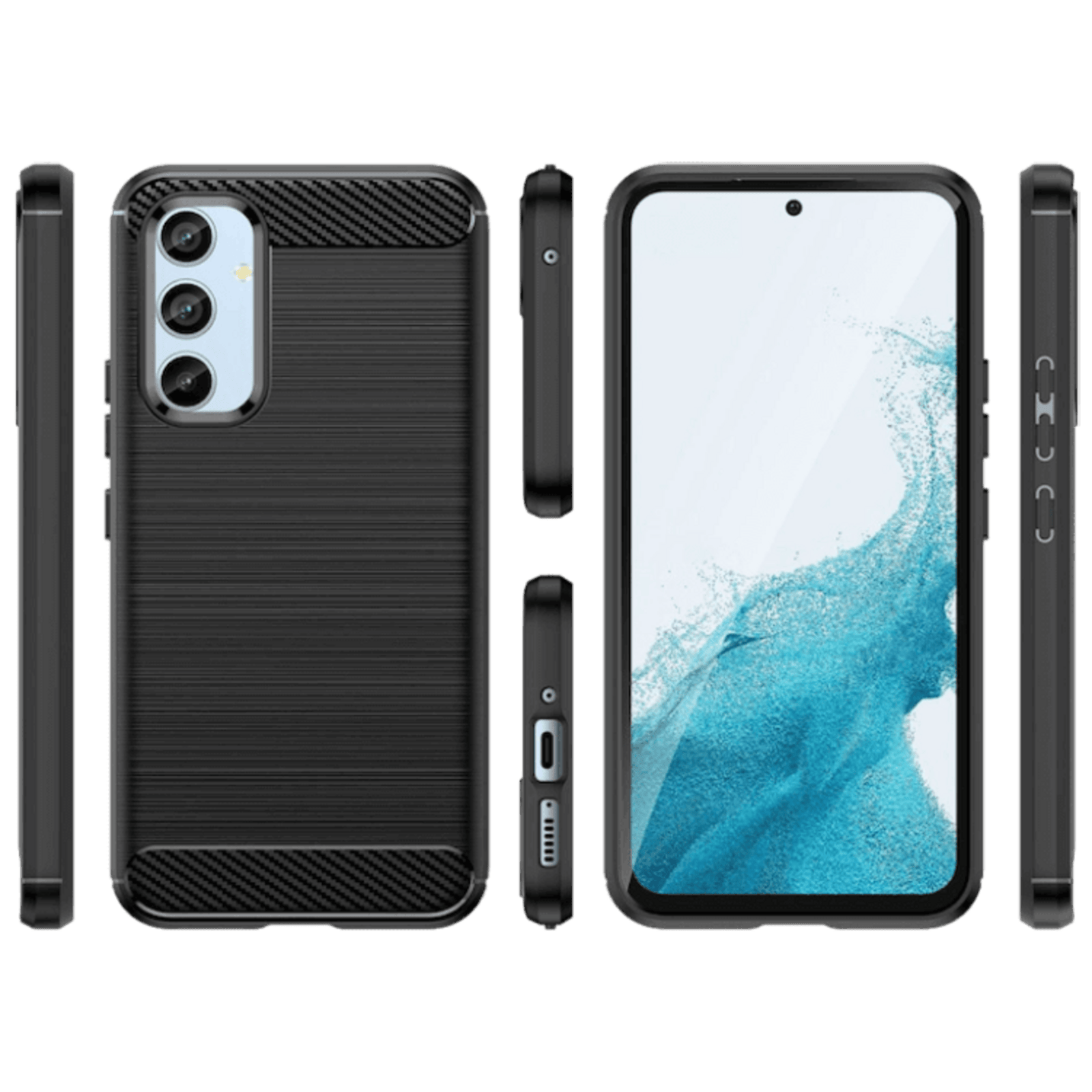 Mocaa Samsung Galaxy A34 Schokbestendig Hoesje Zwart