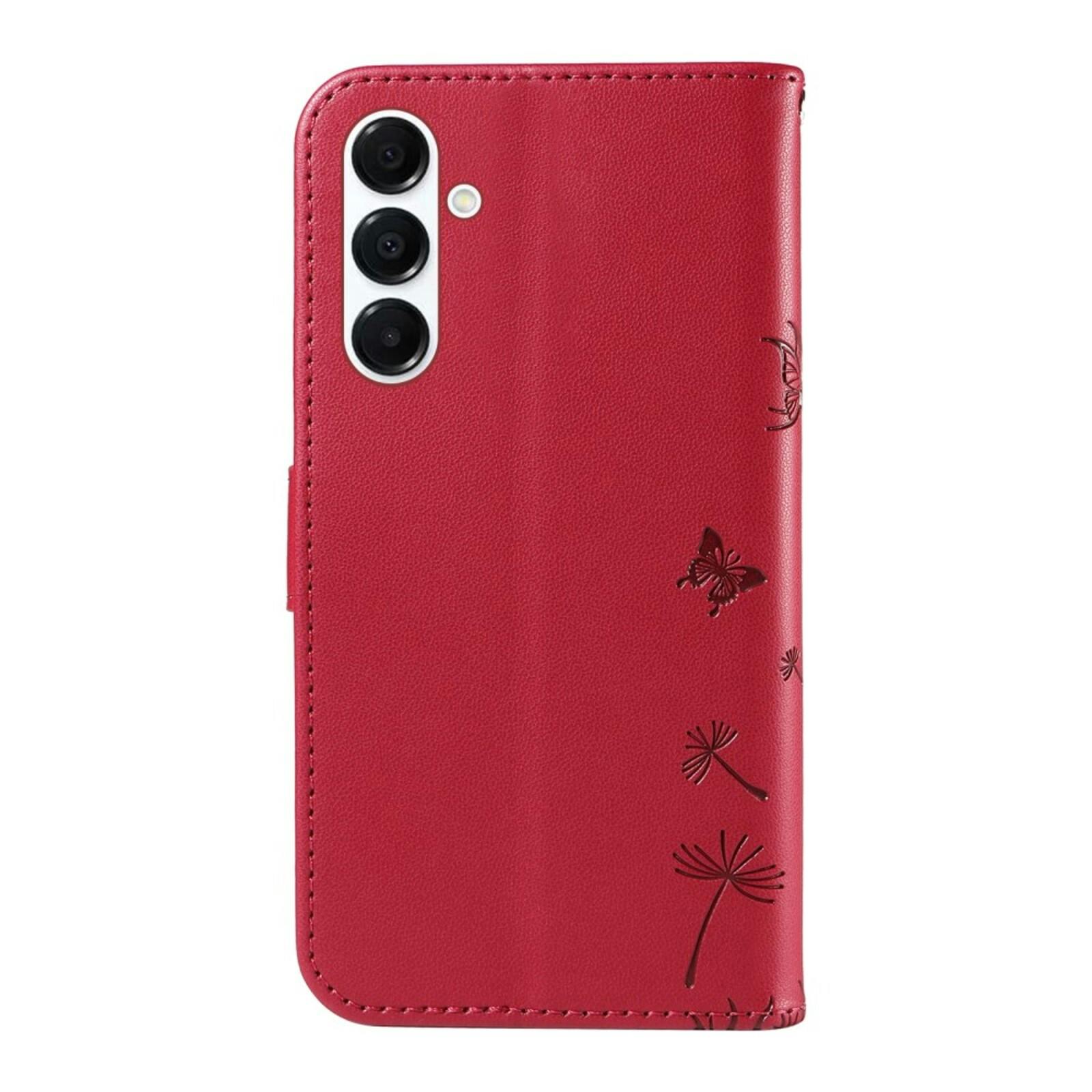 Comfycase Samsung A26 5G / A16 5G Dandelion Bookcase Hoesje Rood