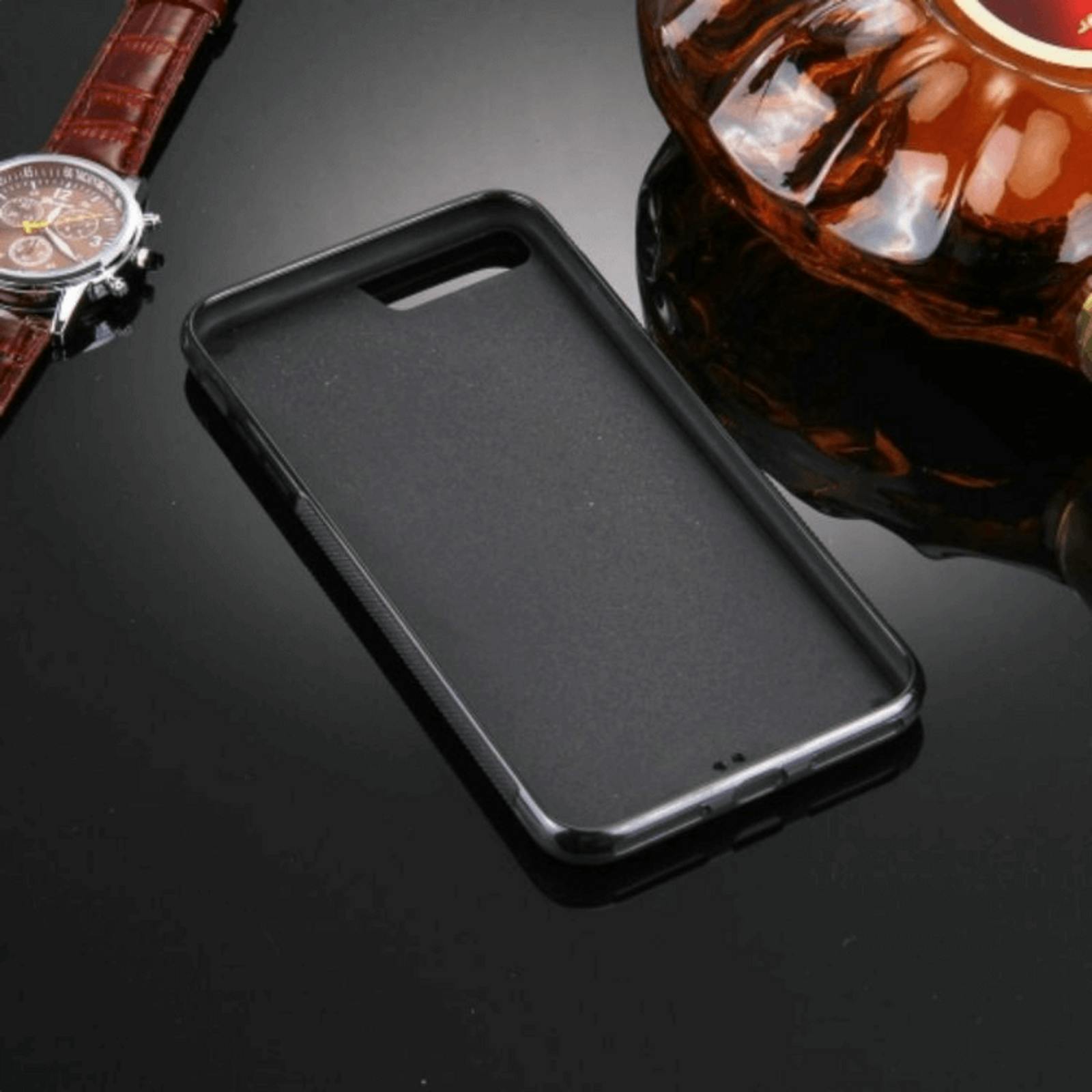 MagiQ iPhone 7 Plus / 8 Plus Sticky Hoesje Zwart