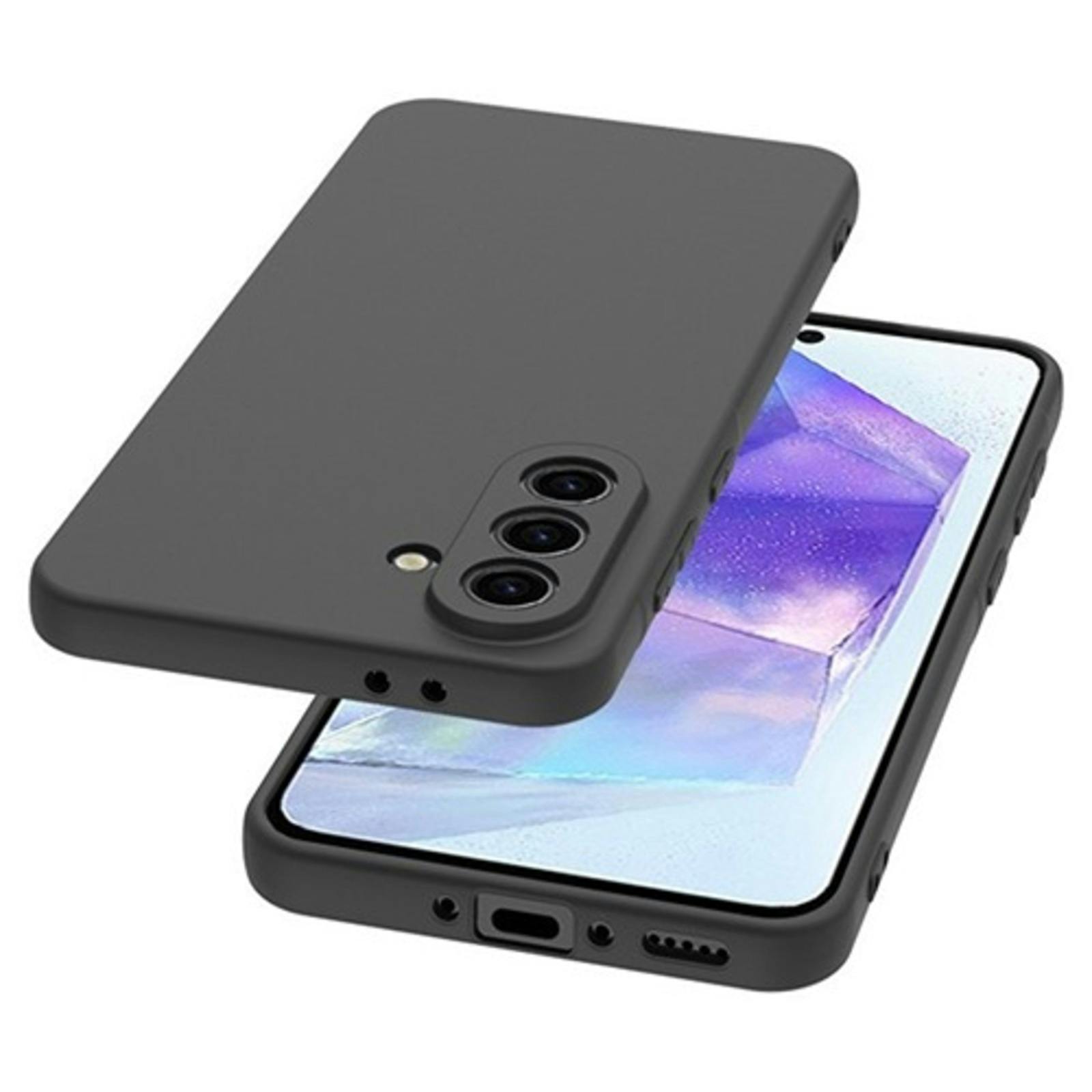 CaseBody Samsung Galaxy A56 Slim-Fit Backcover Zwart