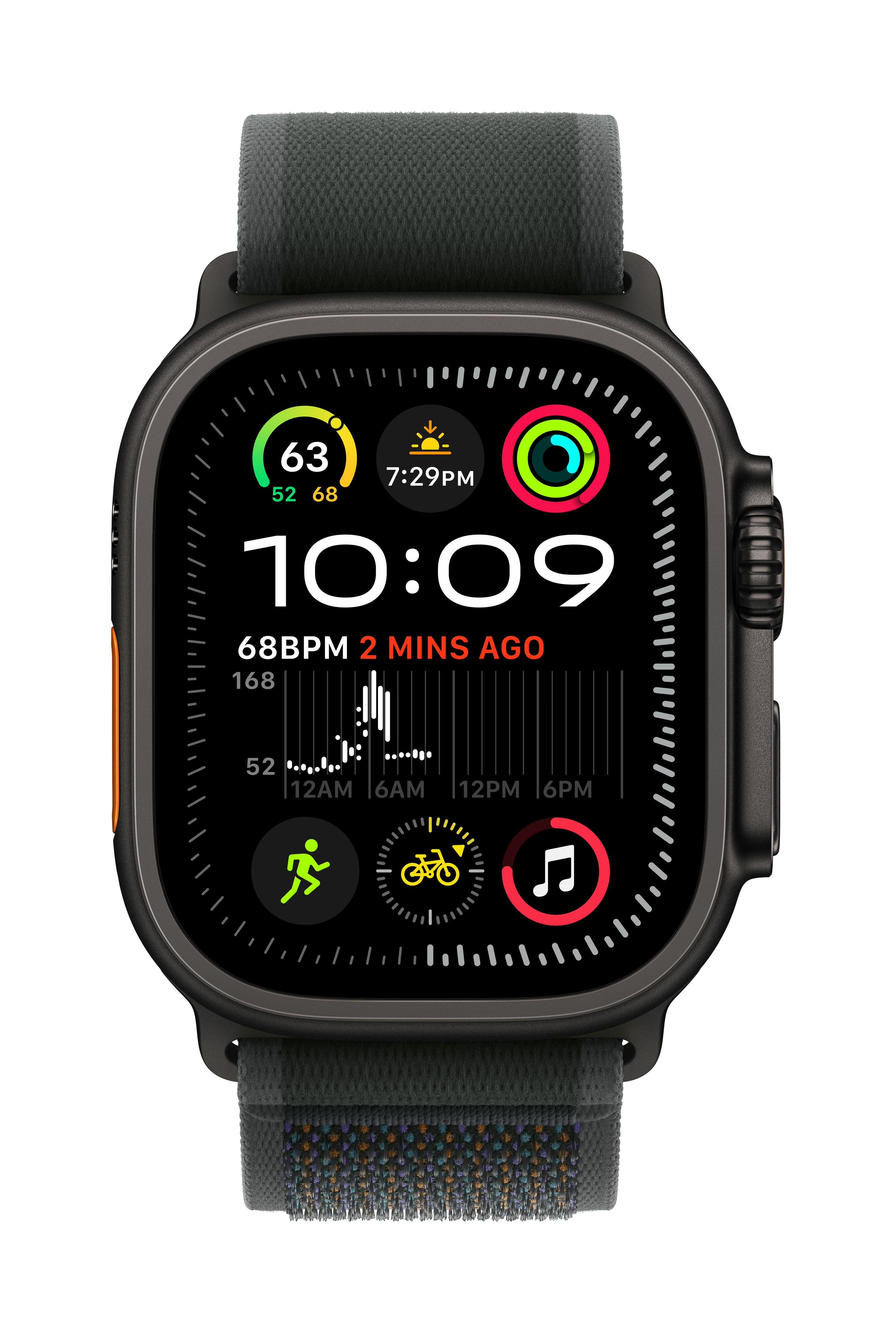 Apple Watch Ultra 2 Trail Zwart Titanium
