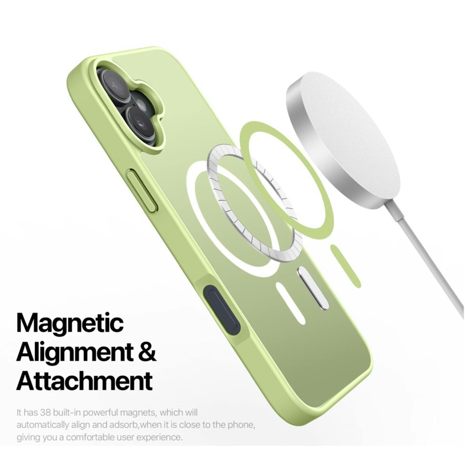 DUX DUCIS iPhone 16 Mat MagSafe Hoesje Groen