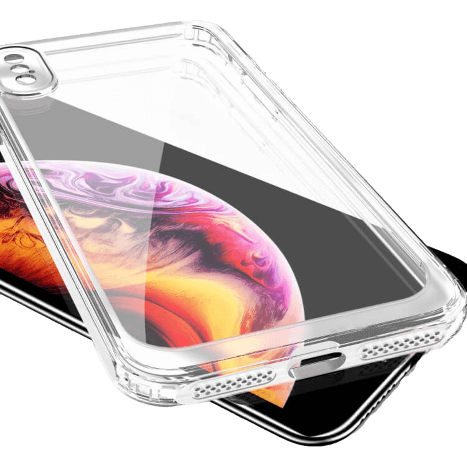CaseBody iPhone Xs Nekkit Case Transparant