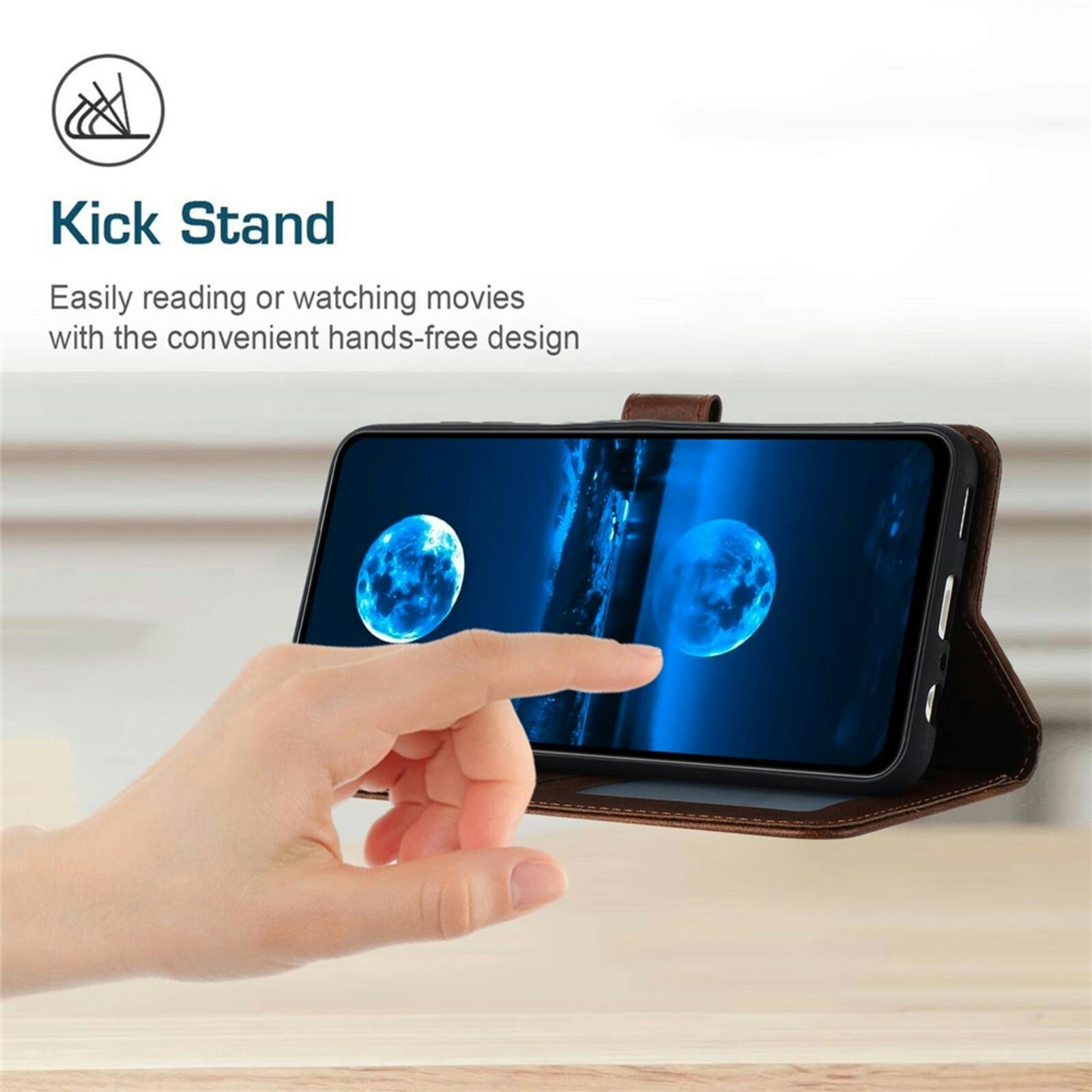Comfycase OPPO Reno16 F 5G Bookcase Hoesje Bruin