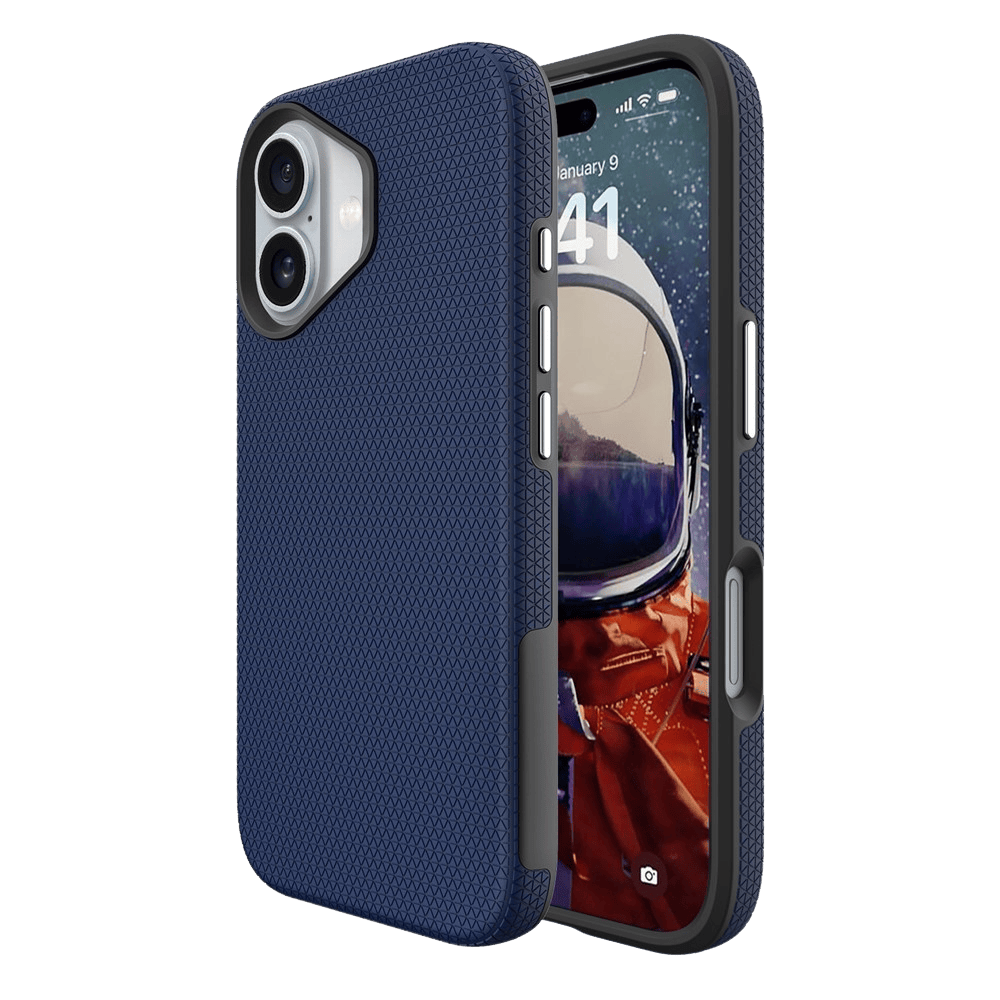 Mocaa Apple iPhone 17 Rugged MagSafe Hoesje Blauwgrijs