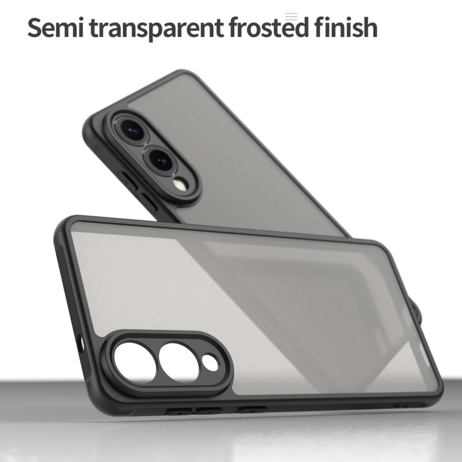 Mocaa Samsung Galaxy S25 Edge Slim Anti-Shock Hoesje Zwart