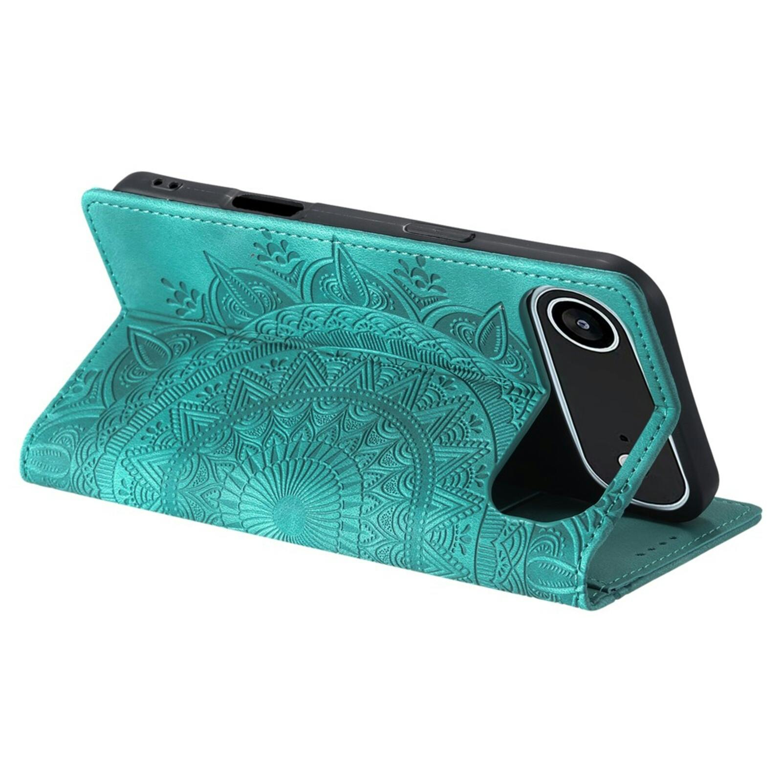 Comfycase Apple iPhone 17 Air Soft Mandala Bookcase Groen