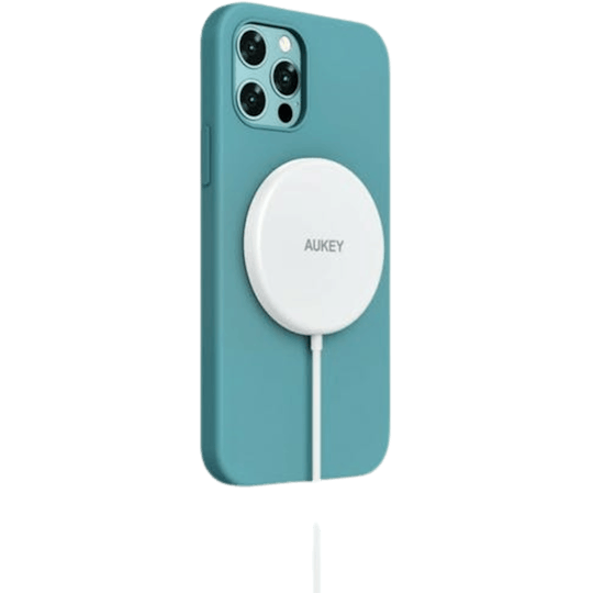 Aukey Aircore Magnetische Qi Draadloze Oplader 15W White - Voorkant