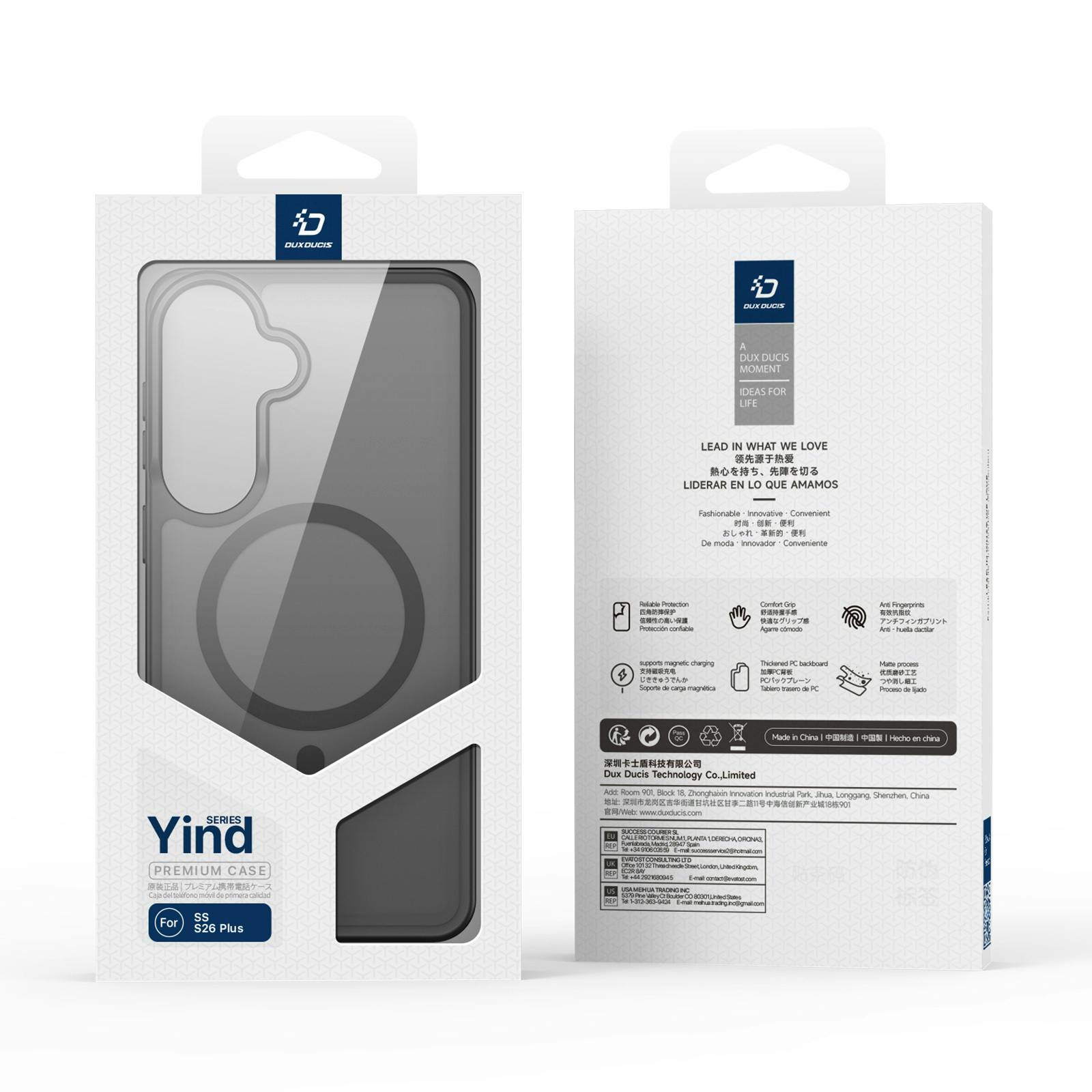 DUX DUCIS Samsung Galaxy S26 Plus Mat Magnetisch Hoesje Zwart