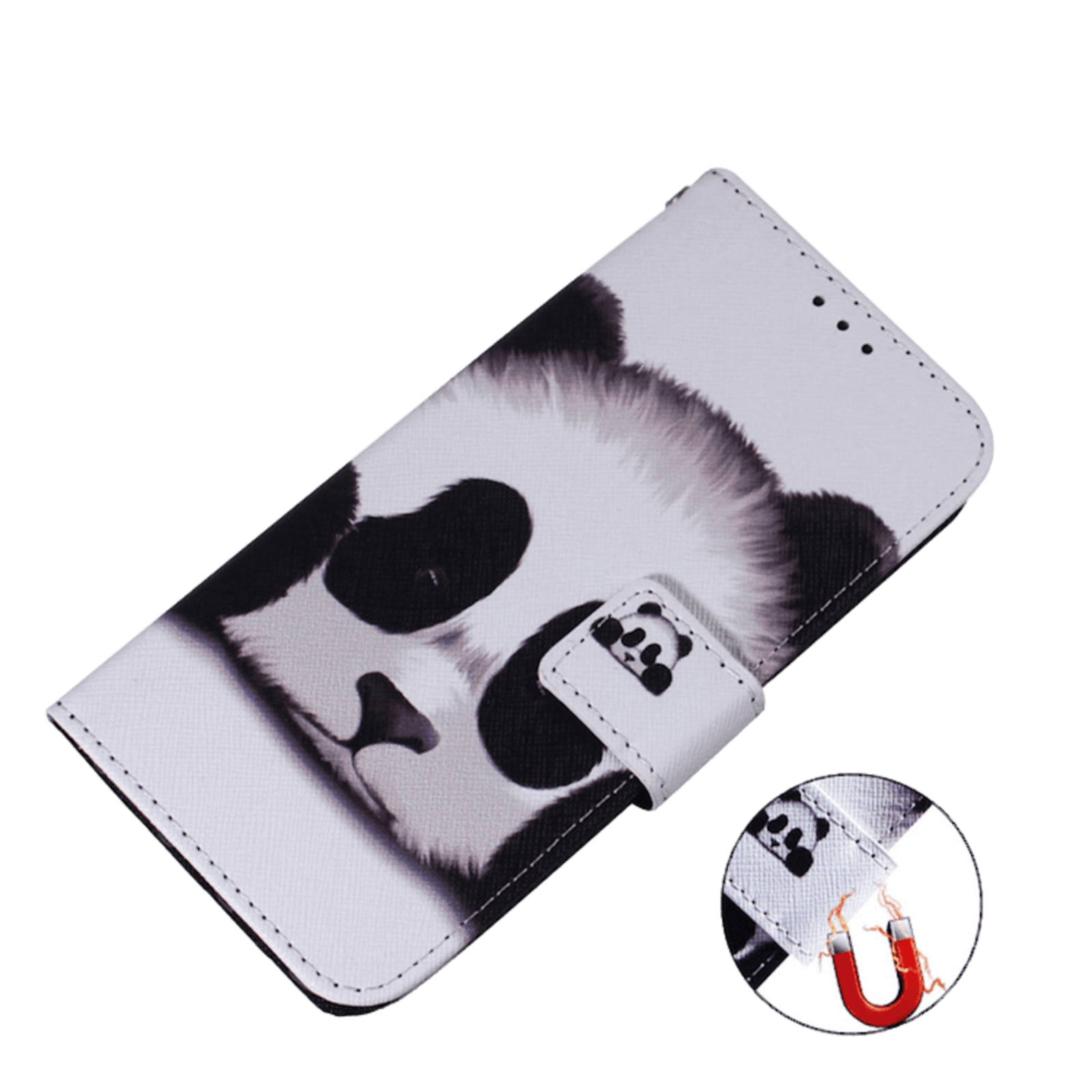 Comfycase Samsung Galaxy A21s Bookcase Hoesje Panda Meerkleurig