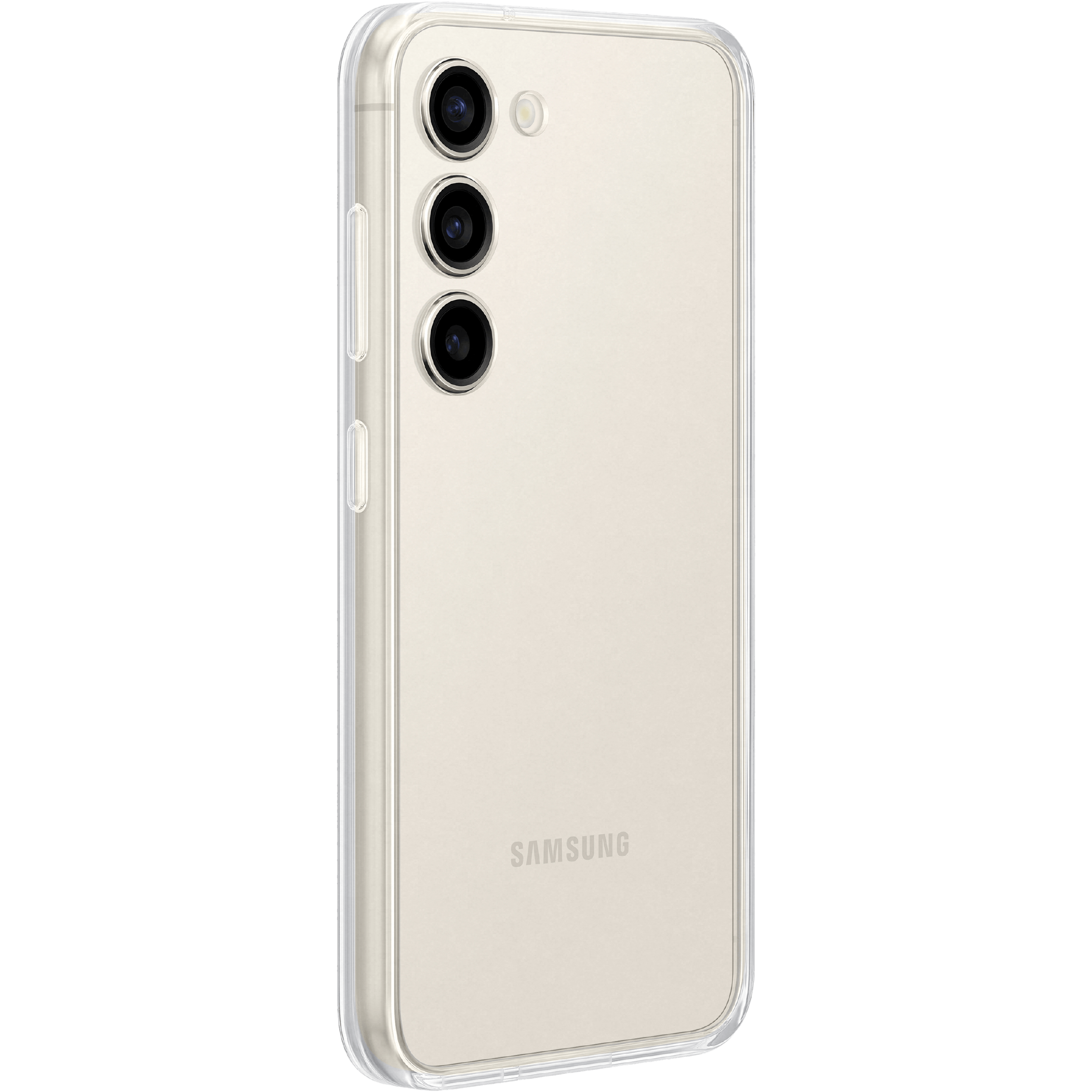 Samsung Galaxy S23 Frame Case Wit - Achterkant