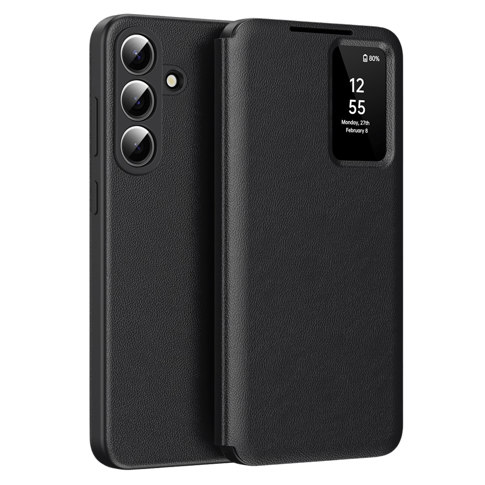 CaseBody Samsung Galaxy S26 FE Smart Cover Zwart